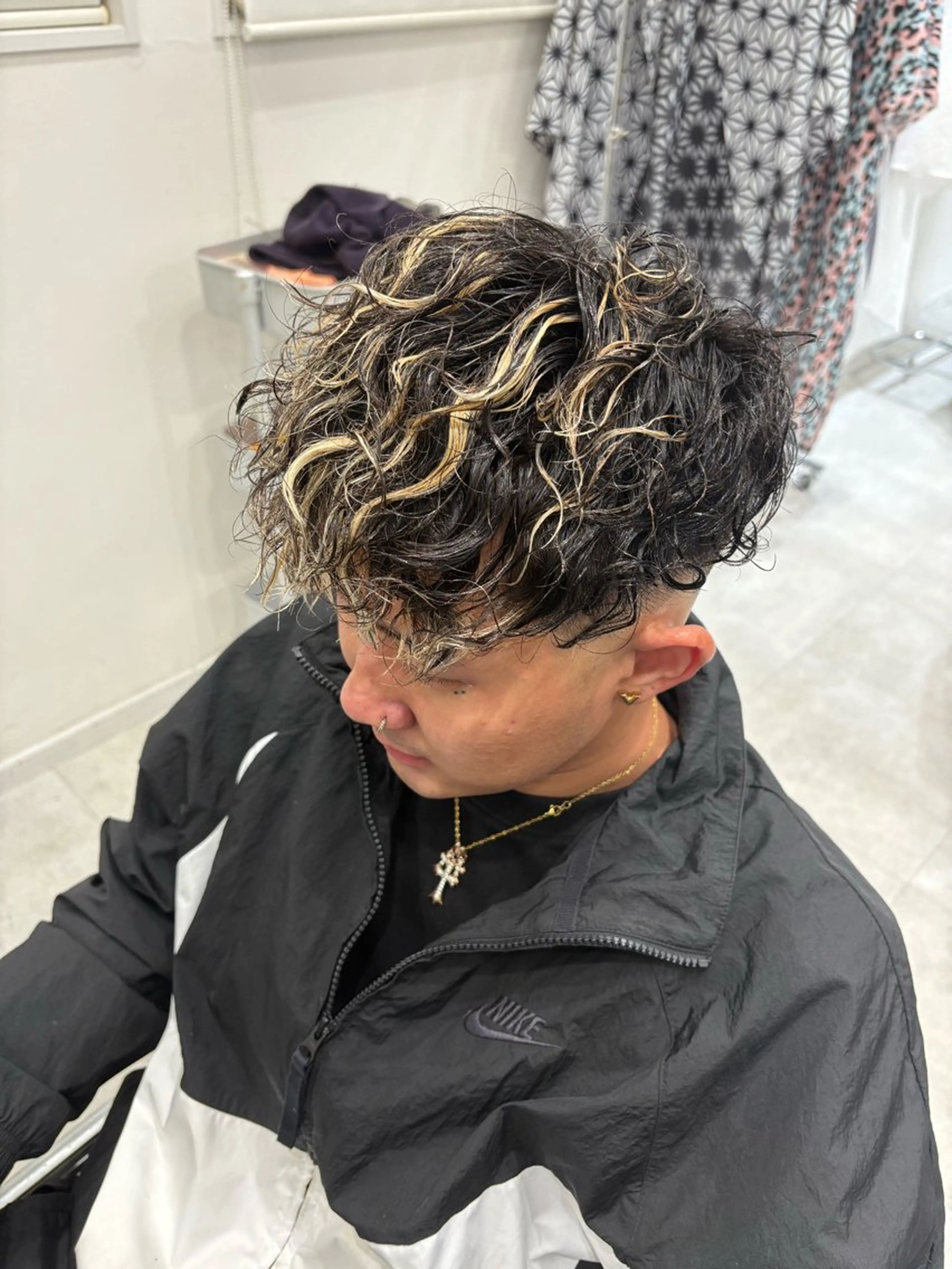 ショート メンズ カット パーマ 本間 颯太のヘアスタイル