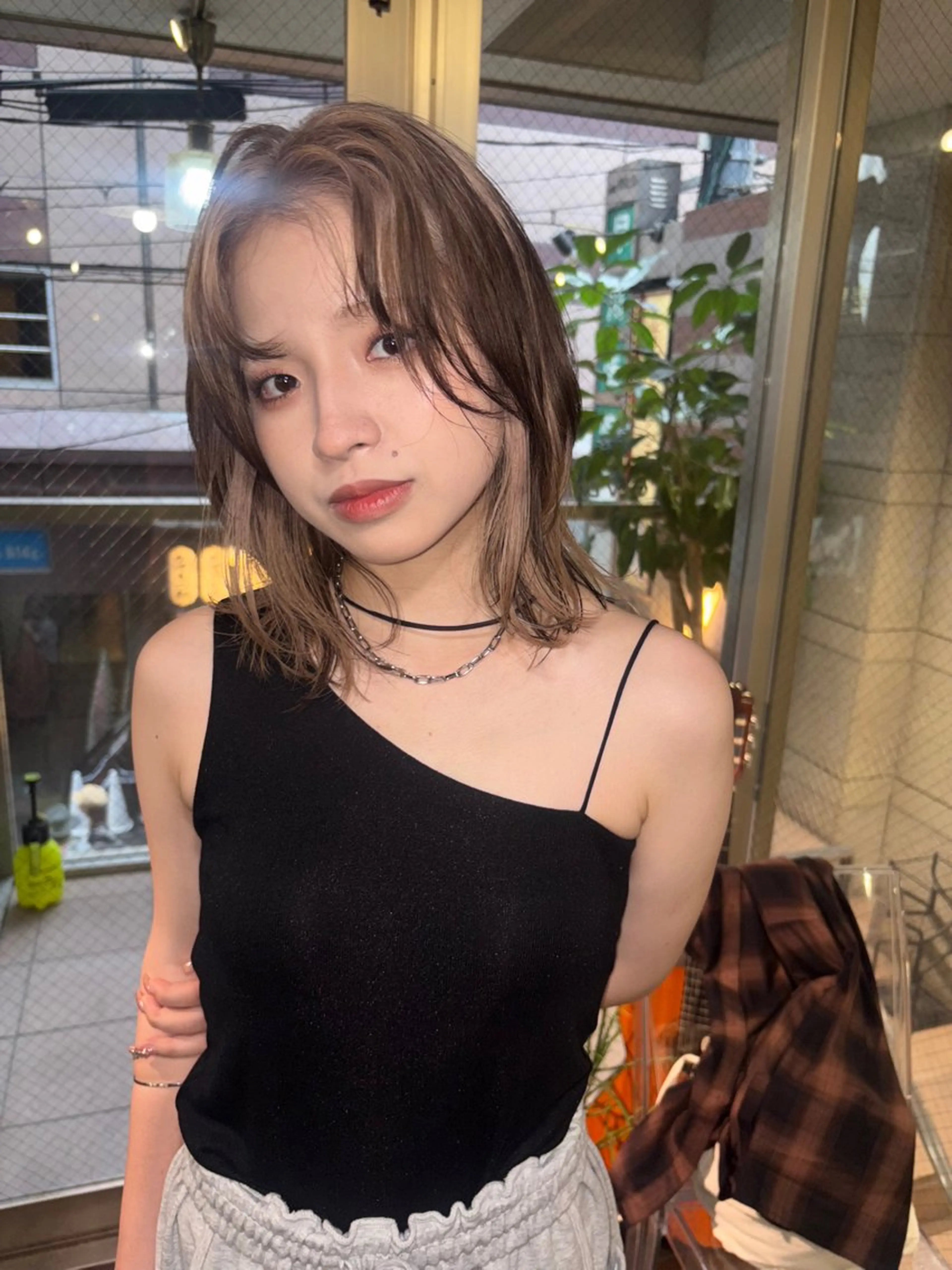 ミディアム カット ヘアカラー givet所属・心斎橋/デザインカラ ー/海外風/ナツミのヘアスタイル