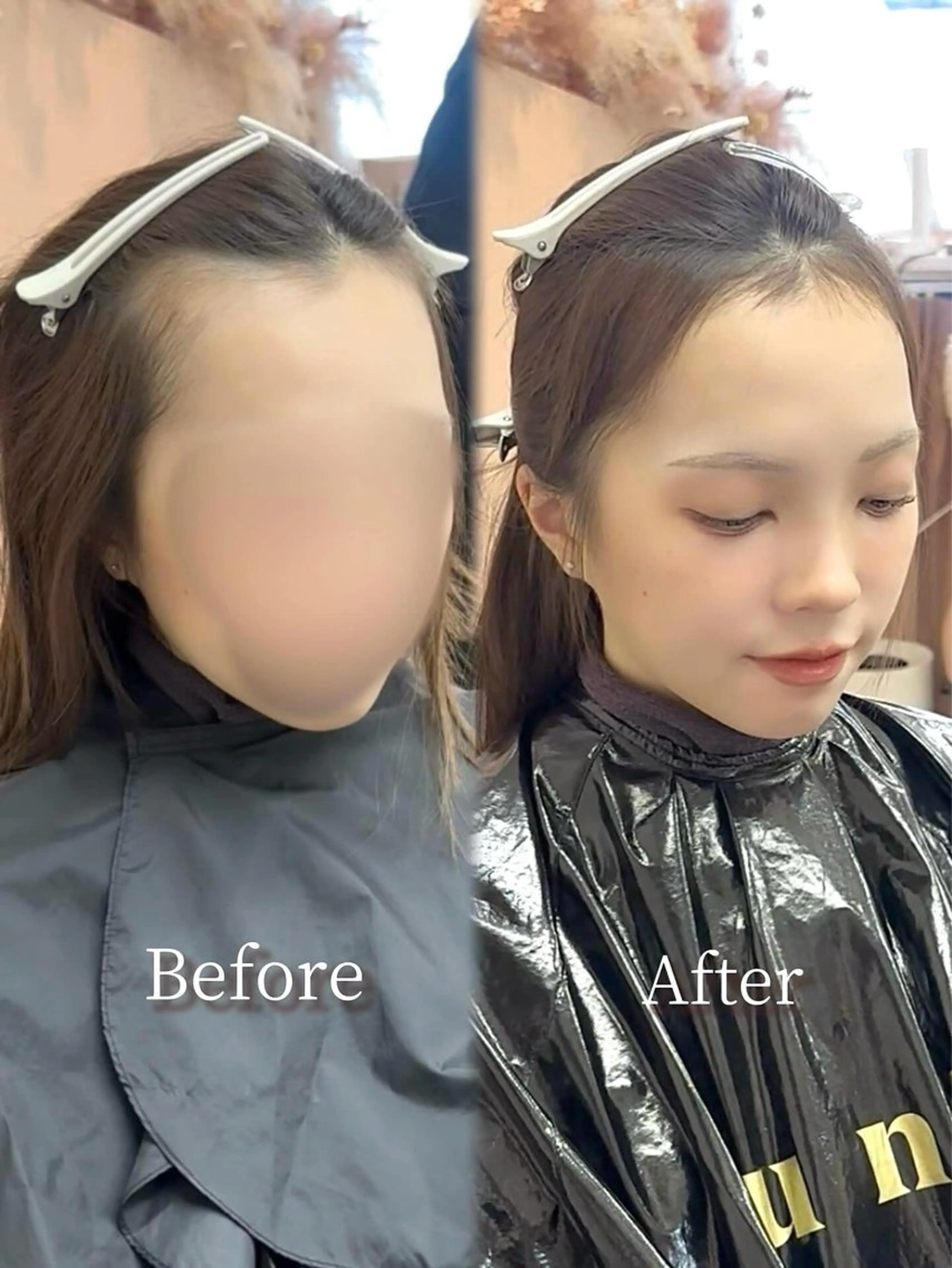 セミロング パーマ セミロングパーマ チャンモリパーマ カット パーマ 韓国ヘア🪞🩰 Sayumiのヘアスタイル