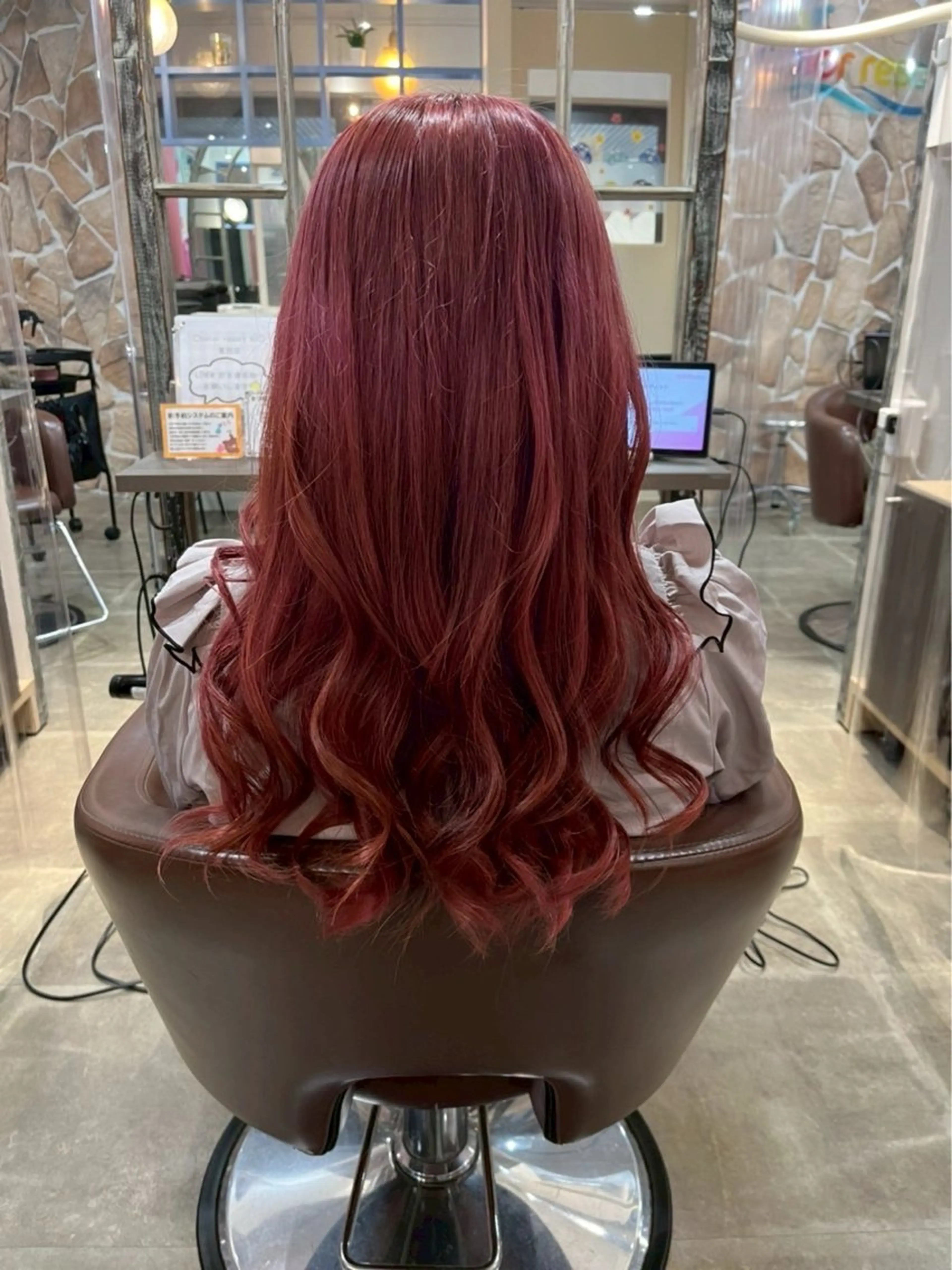 ロング カラー ヘアアレンジ レディースカット無料 🎀yuikaのマツエク・マツパデザイン