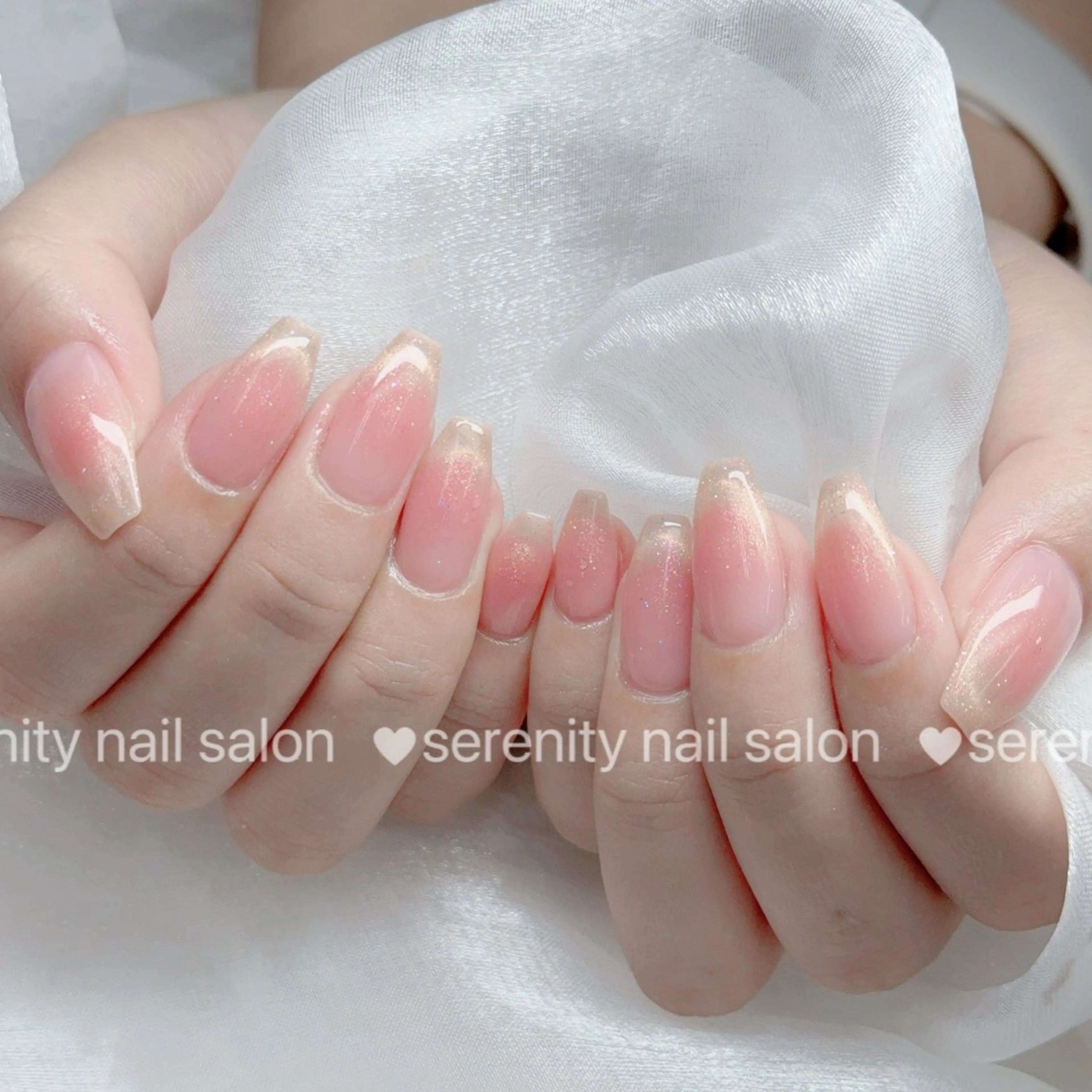 ネイル ハンドネイル ハンドケア ✨Serenity ワンホンネイルのネイルデザイン