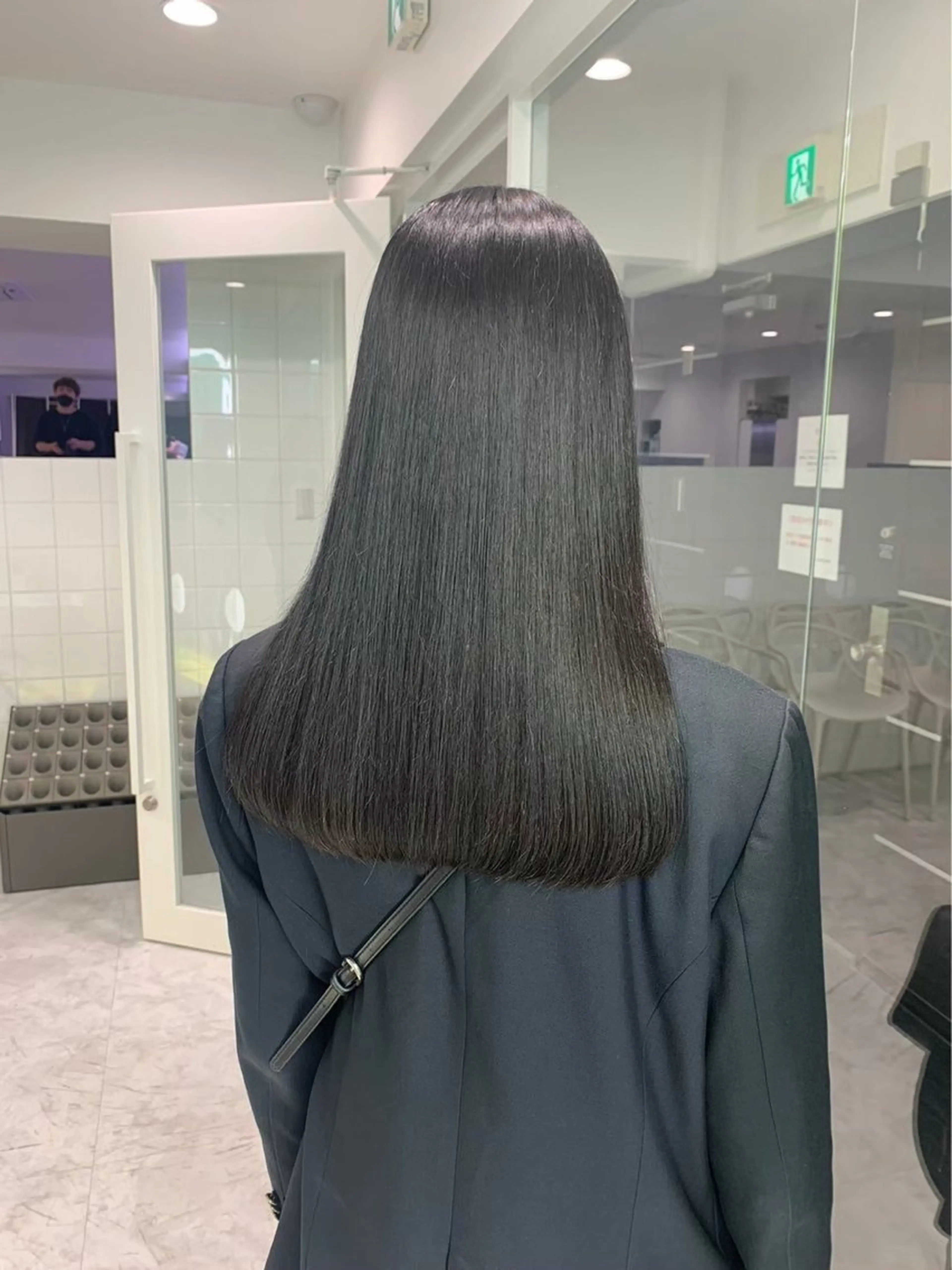 ロング ヘアカラー トリートメント ヘアセット 🤍ベージュ/透明感 韓国ヘア/まりん🤍のヘアスタイル