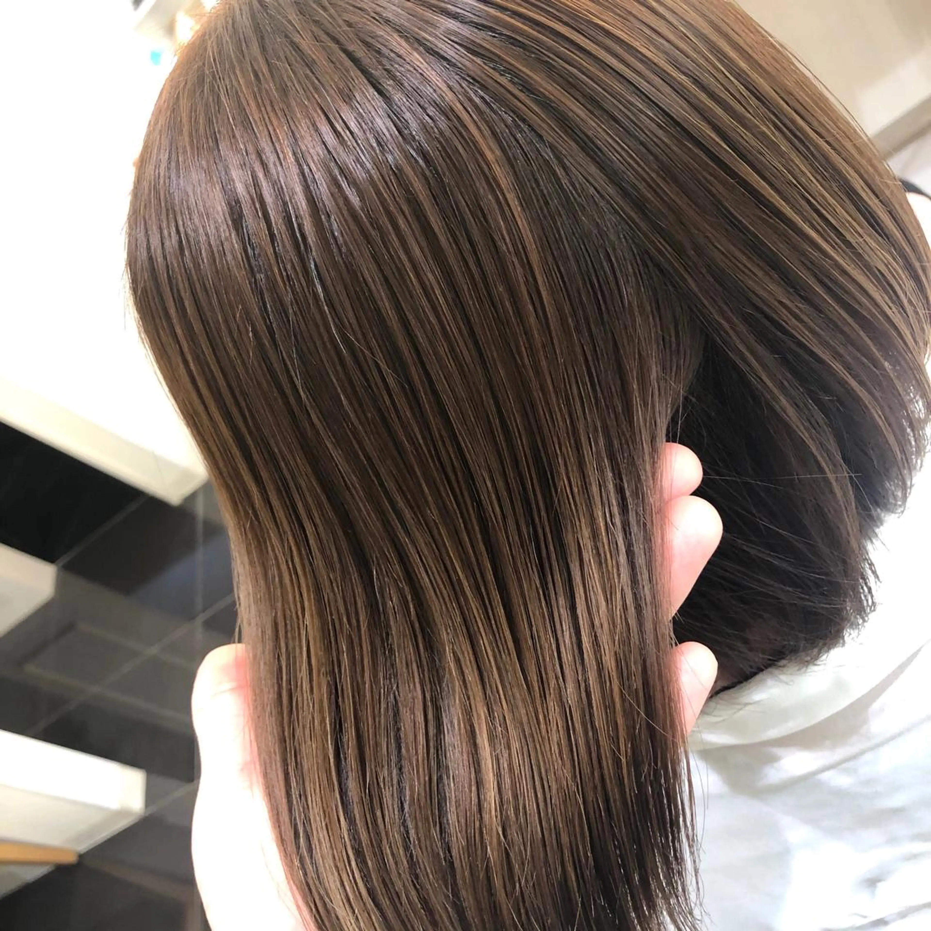 ショート パーマ くせ毛 縮毛矯正 安井　昴 💫ブリーチ縮毛矯正のヘアスタイル