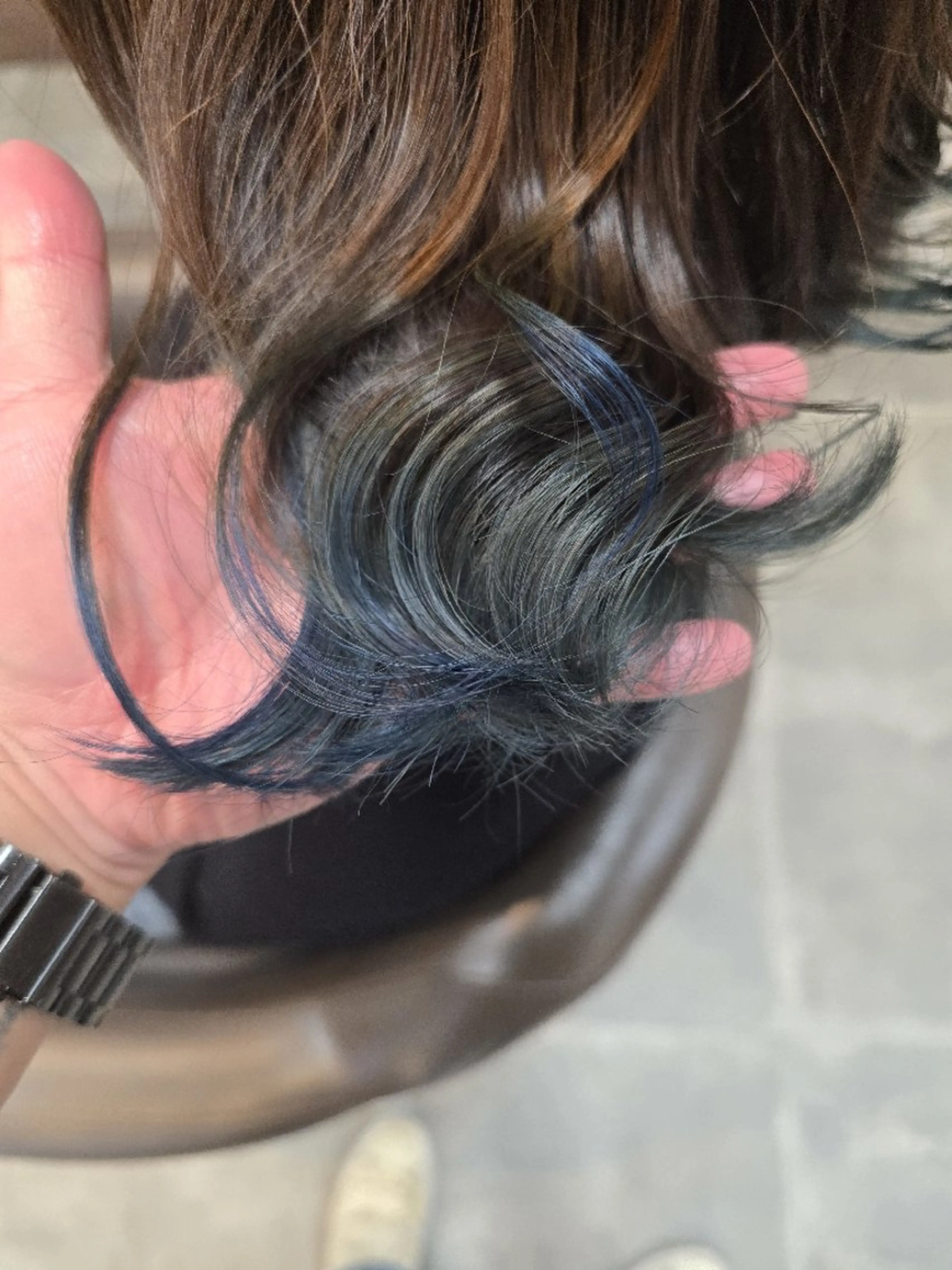 セミロング カラー セミロングパーマ ハイライトカラー インナーカラー ハイライト 髪質改善 カット ヘアカラー ヘアセット 石川 ジェウンのヘアスタイル