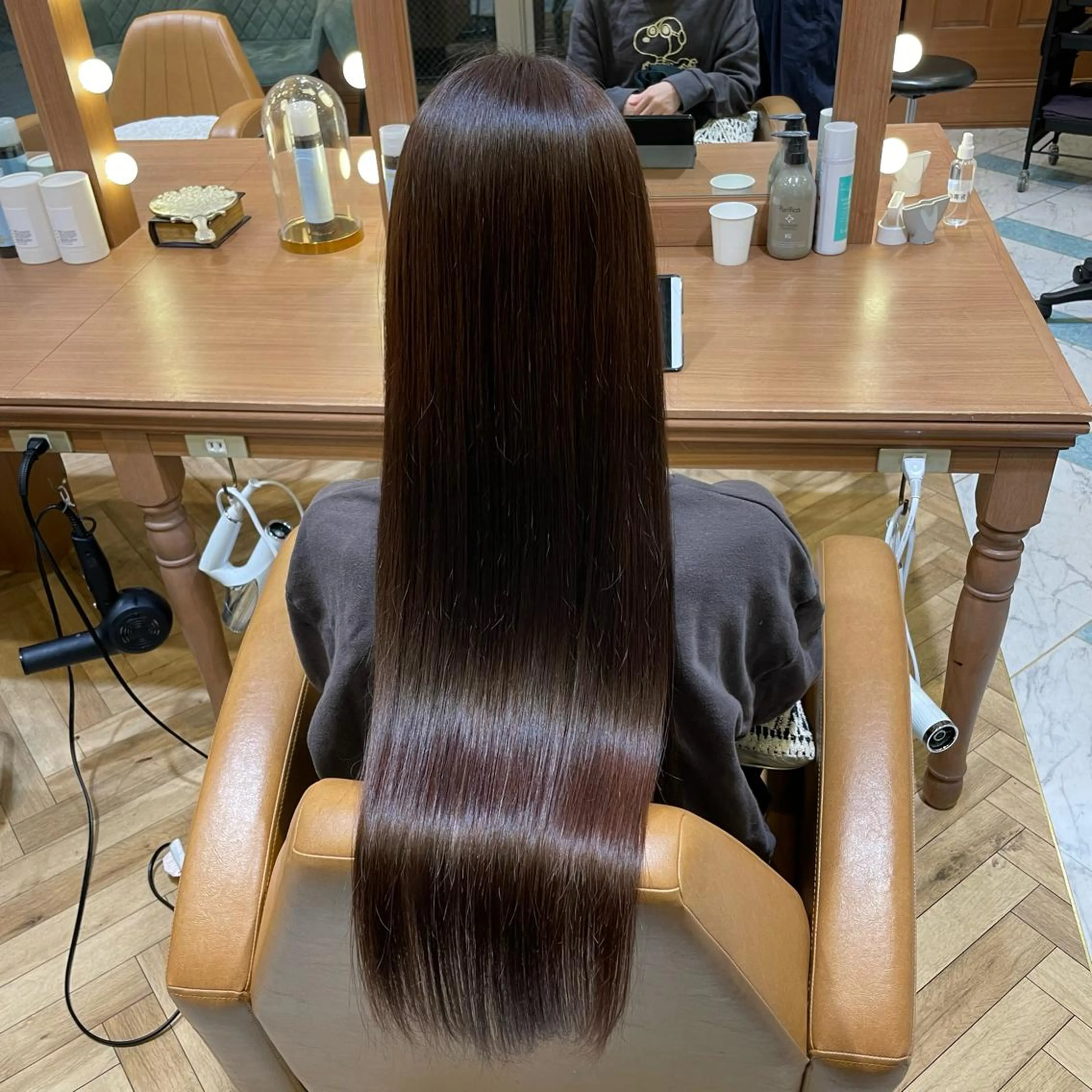 ロング カラー 💖ボブ/髪質改善 顔周りレイヤー/ユイのヘアスタイル