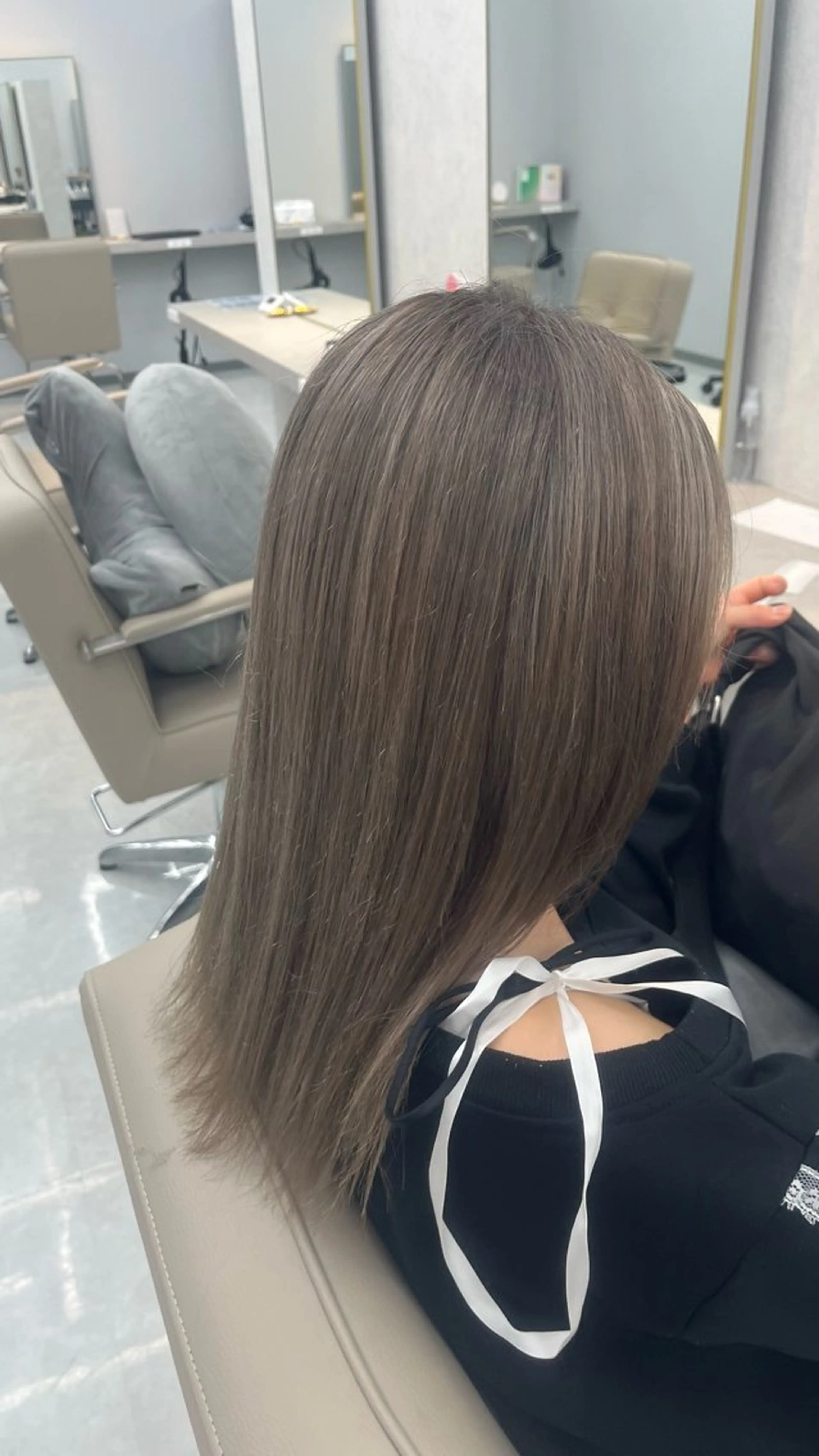 ミディアム ヘアカラー 💋艶髪縮毛/ カラー💋まいのヘアスタイル