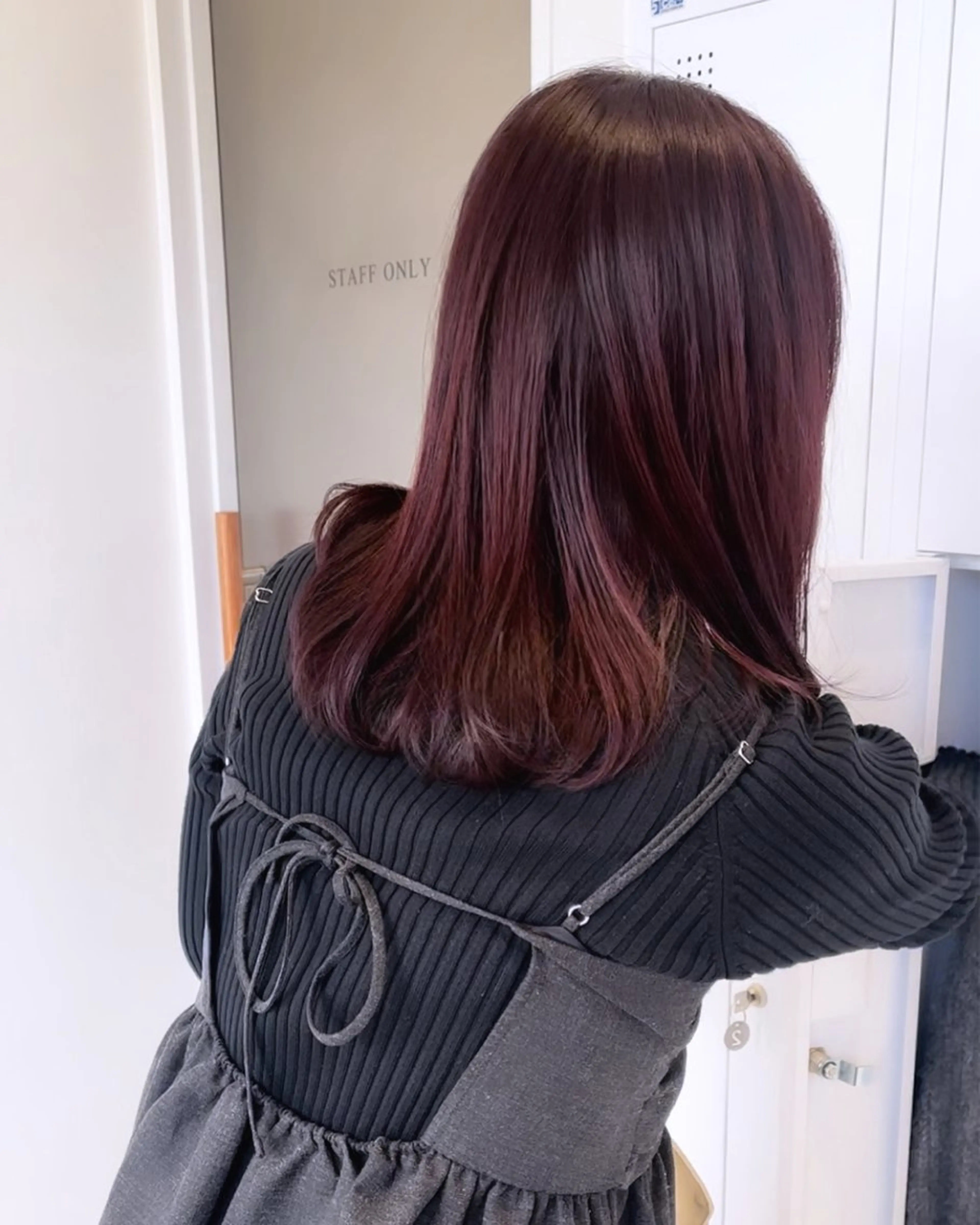 セミロング カラー SALOWIN京都河原町suite店所属・うる艶カラー／ 髪質改善／arisaのヘアスタイル