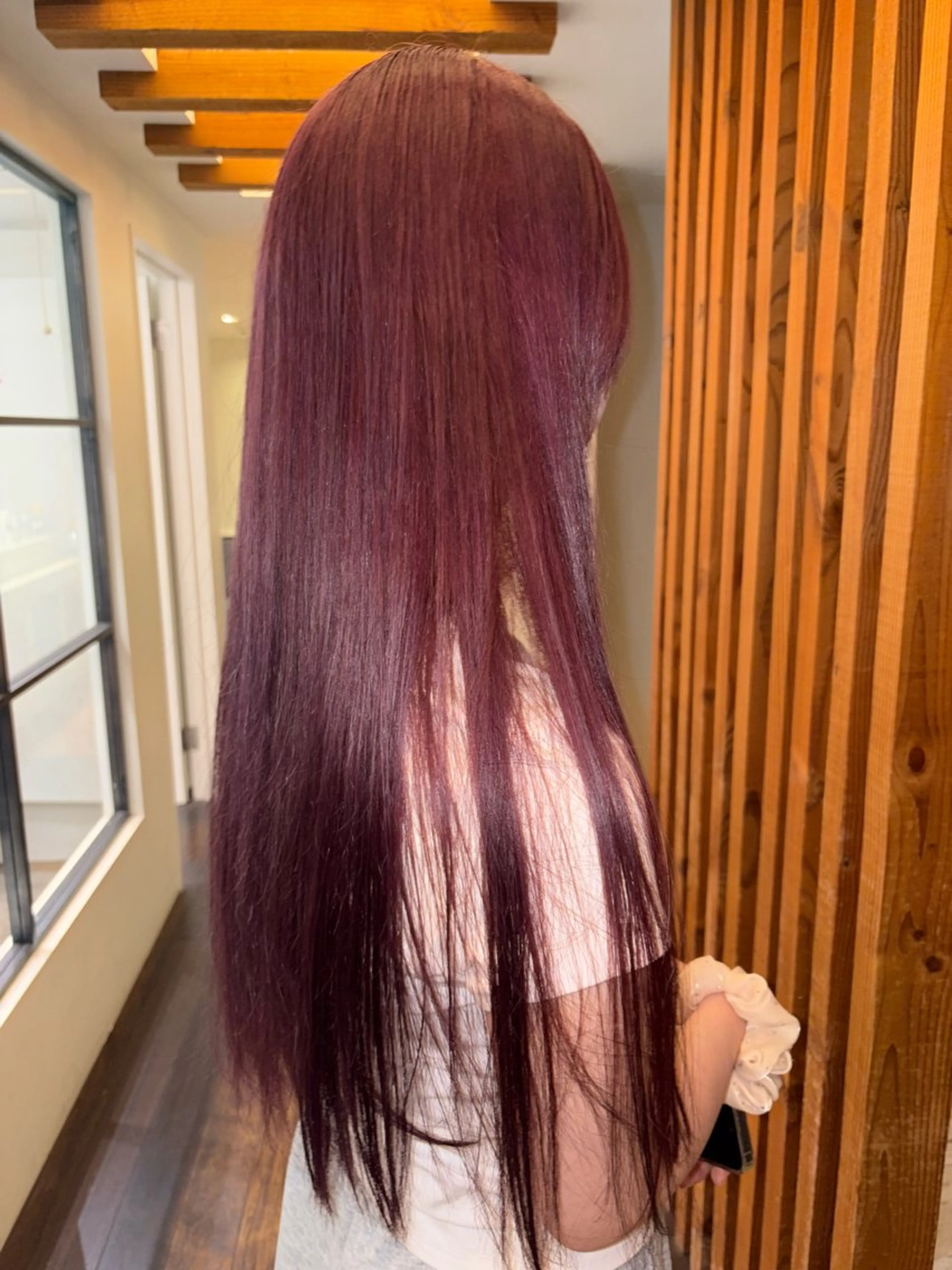 ロング カラー ブリーチ ピンクカラー ピンクパープル パープルカラー ヘアカラー リカ/ハイトーン ・オリーブ🍀のヘアスタイル