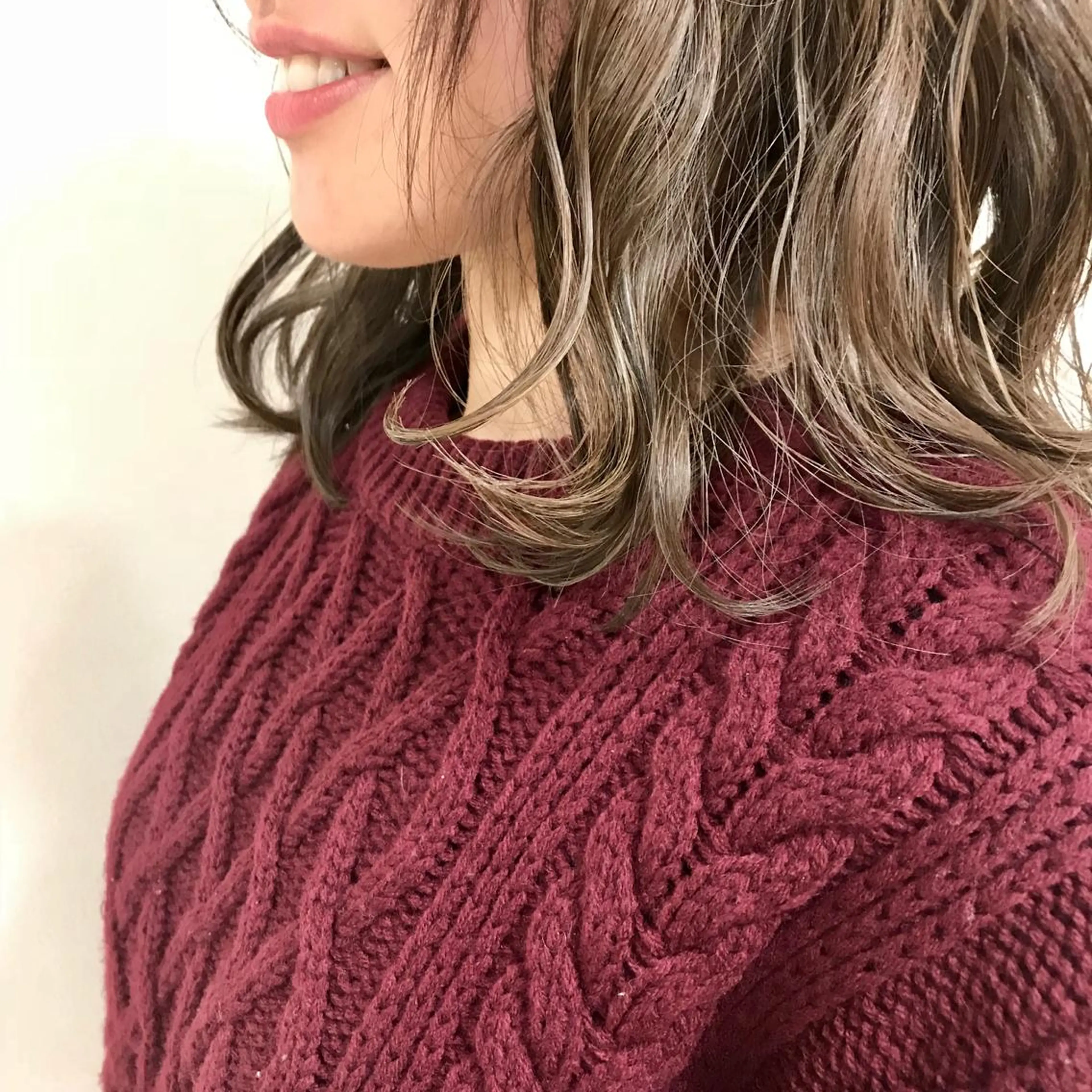 セミロング ヘアカラー トリートメント デザインカラー🕊 石井萌のヘアスタイル