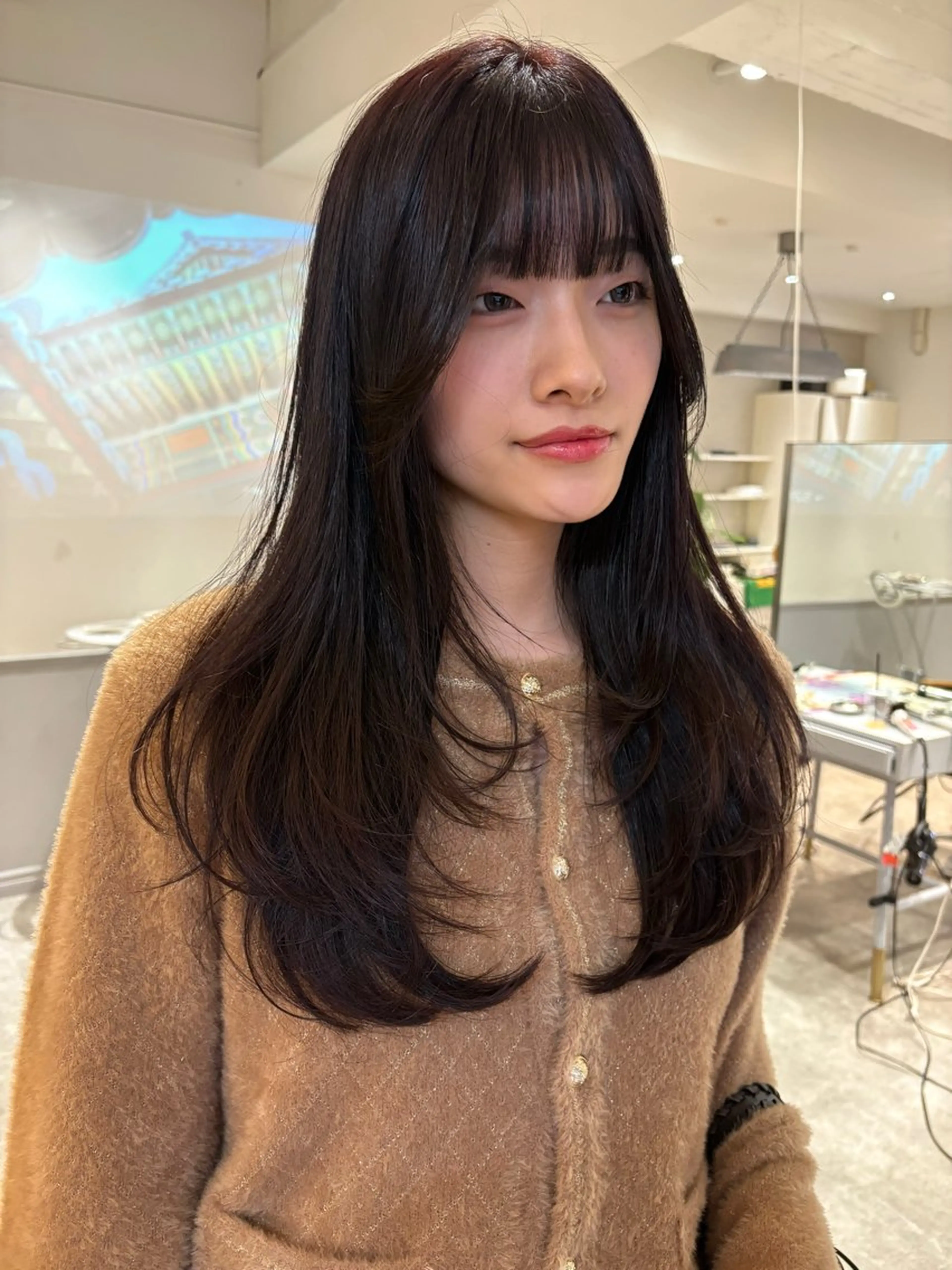 ロング SIKI yuuna モテ韓国ヘア☁️のヘアスタイル