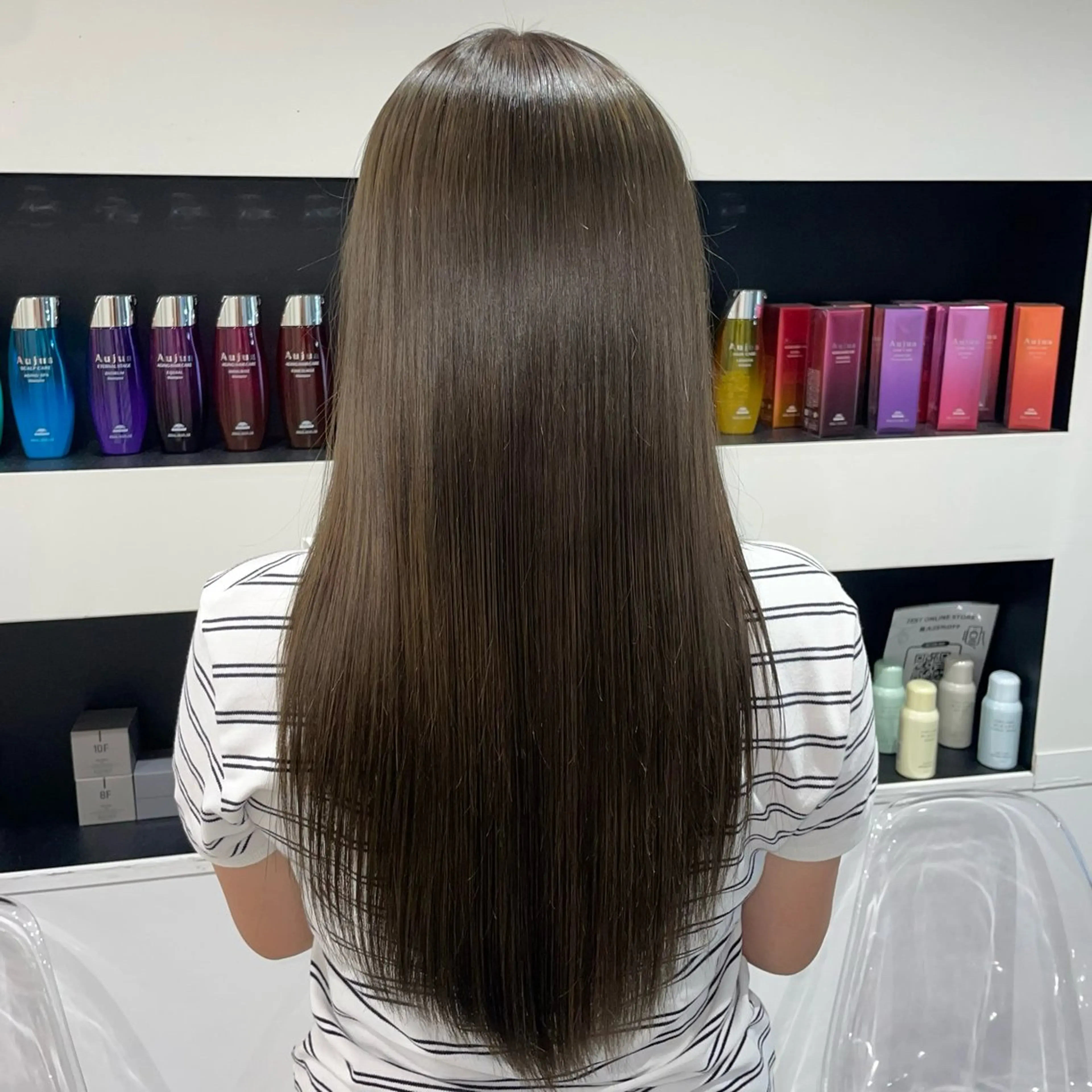 ロング カラー ヘアカラー ななみ《ちゅるん カラー/まつパ》のヘアスタイル