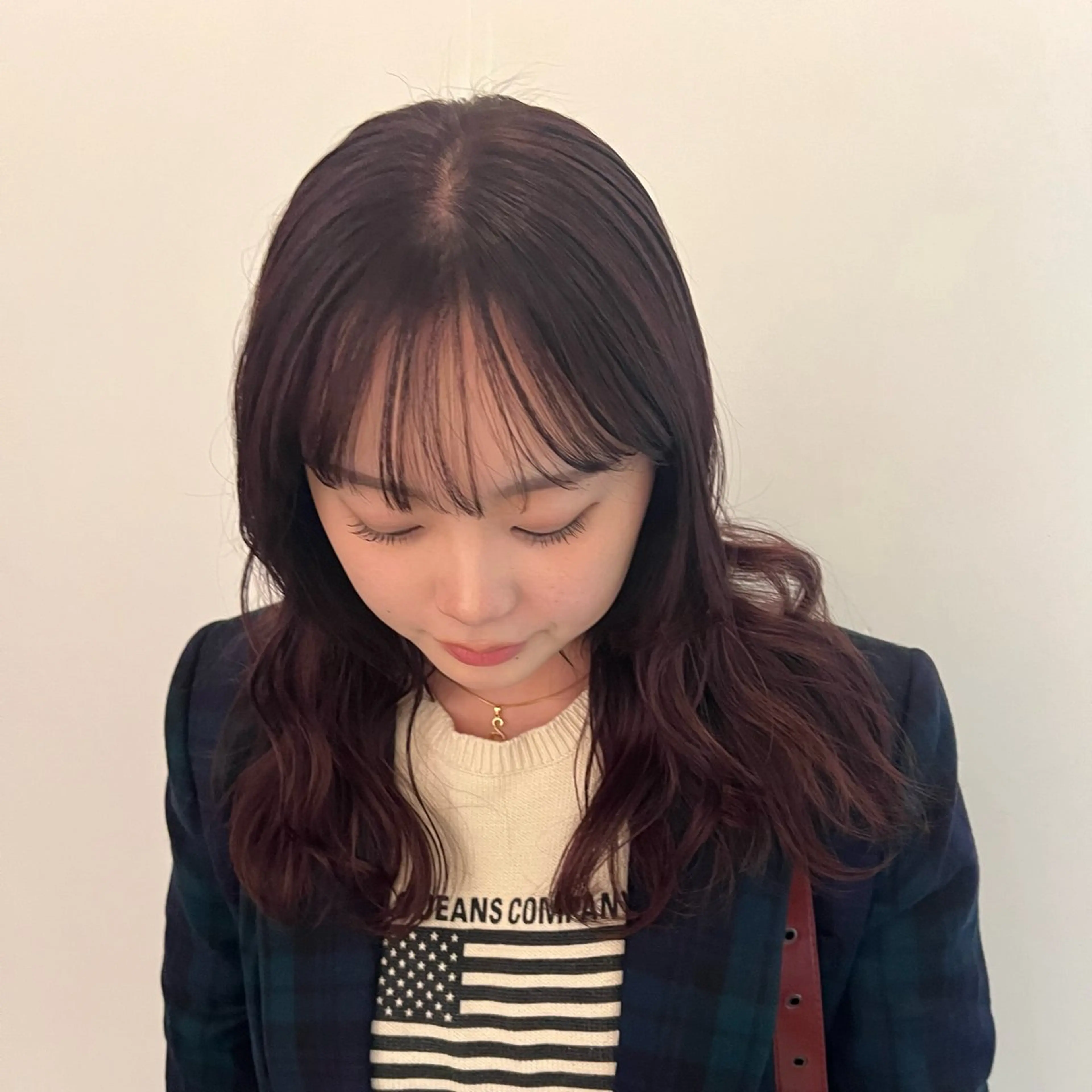 ミディアム カラー ブラウンカラー ピンクカラー ピンクブラウン MARIKA 暖色系/ハイトーンのヘアスタイル