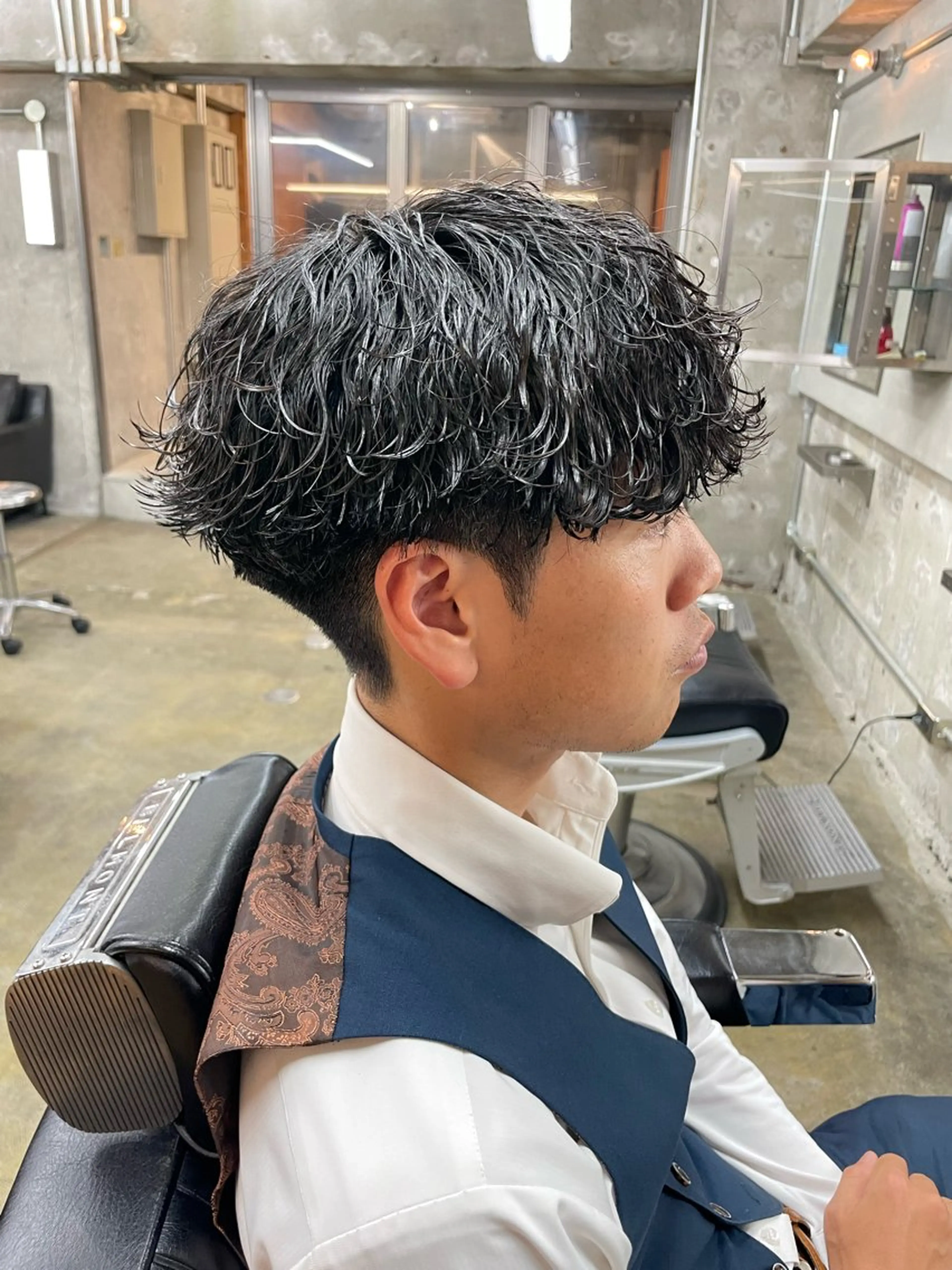 ショート パーマ ヘアアレンジ メンズ カット パーマ トリートメント 亀井隆汰/メンズ専門 パーマ特化美容師のヘアスタイル