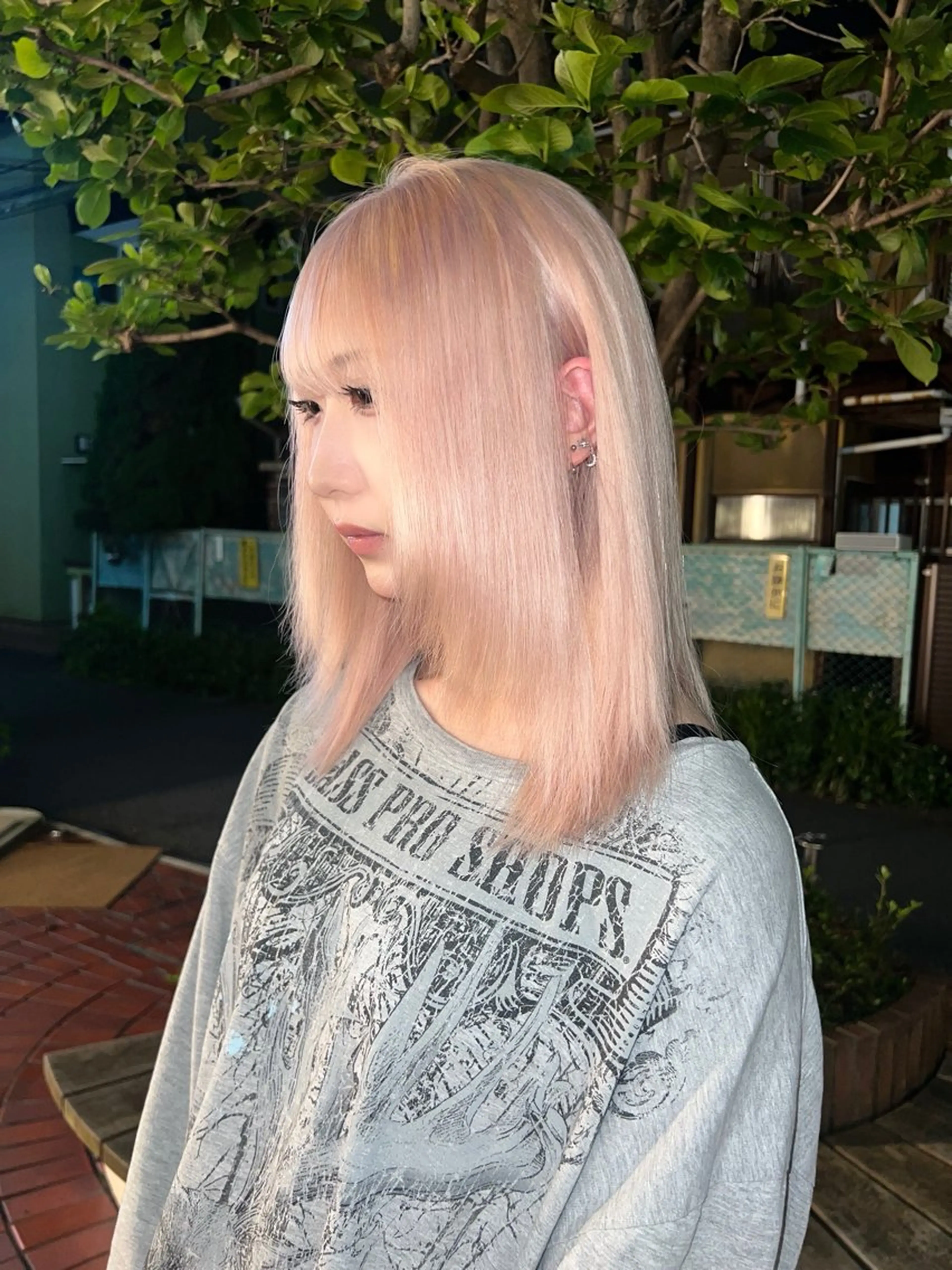 ミディアム カラー AIRA/ブリーチ ‪/透明感カラーのヘアスタイル