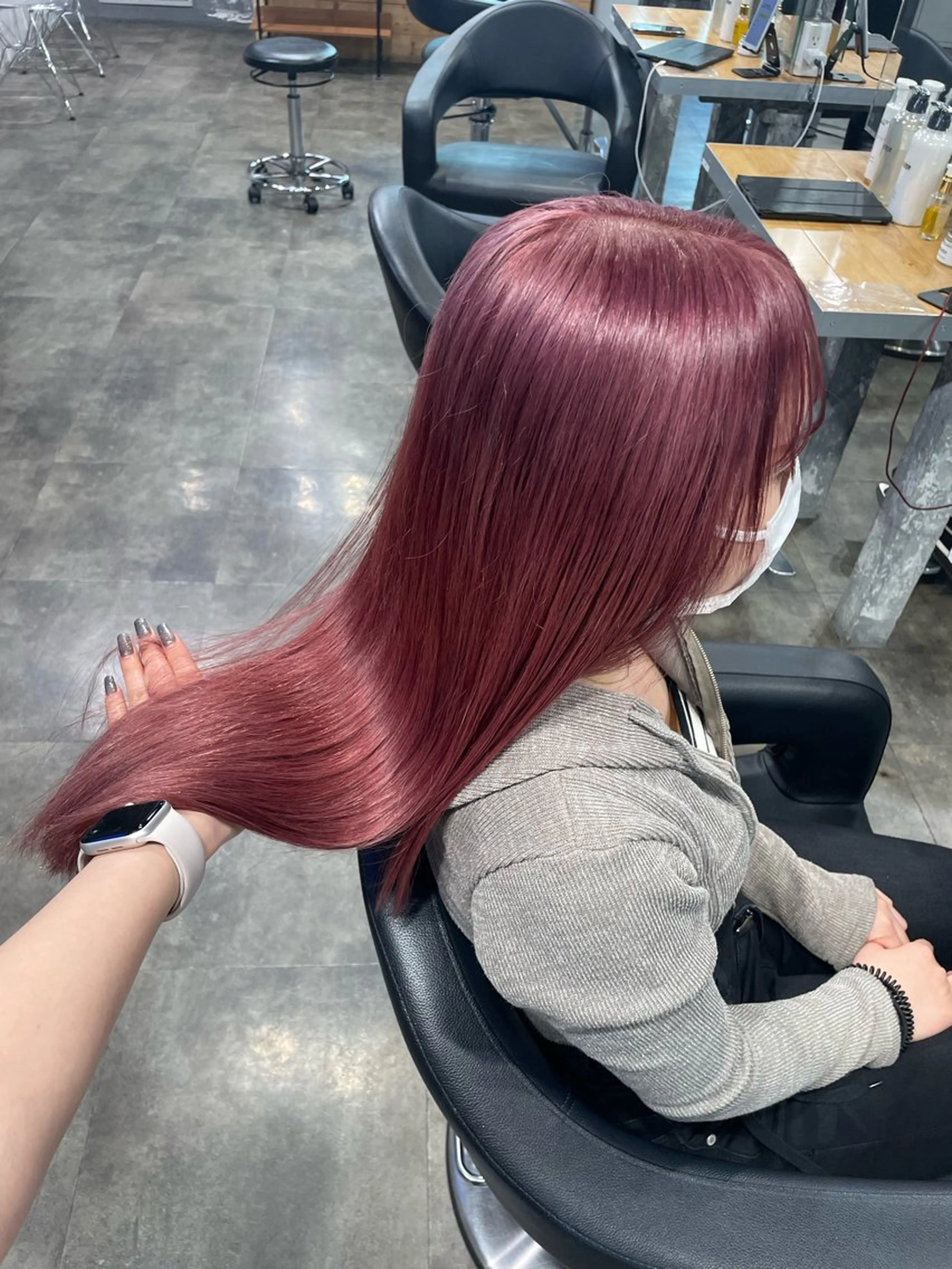 ロング カラー ヘアカラー ハイトーンブロンド 横浜💞ミオのヘアスタイル
