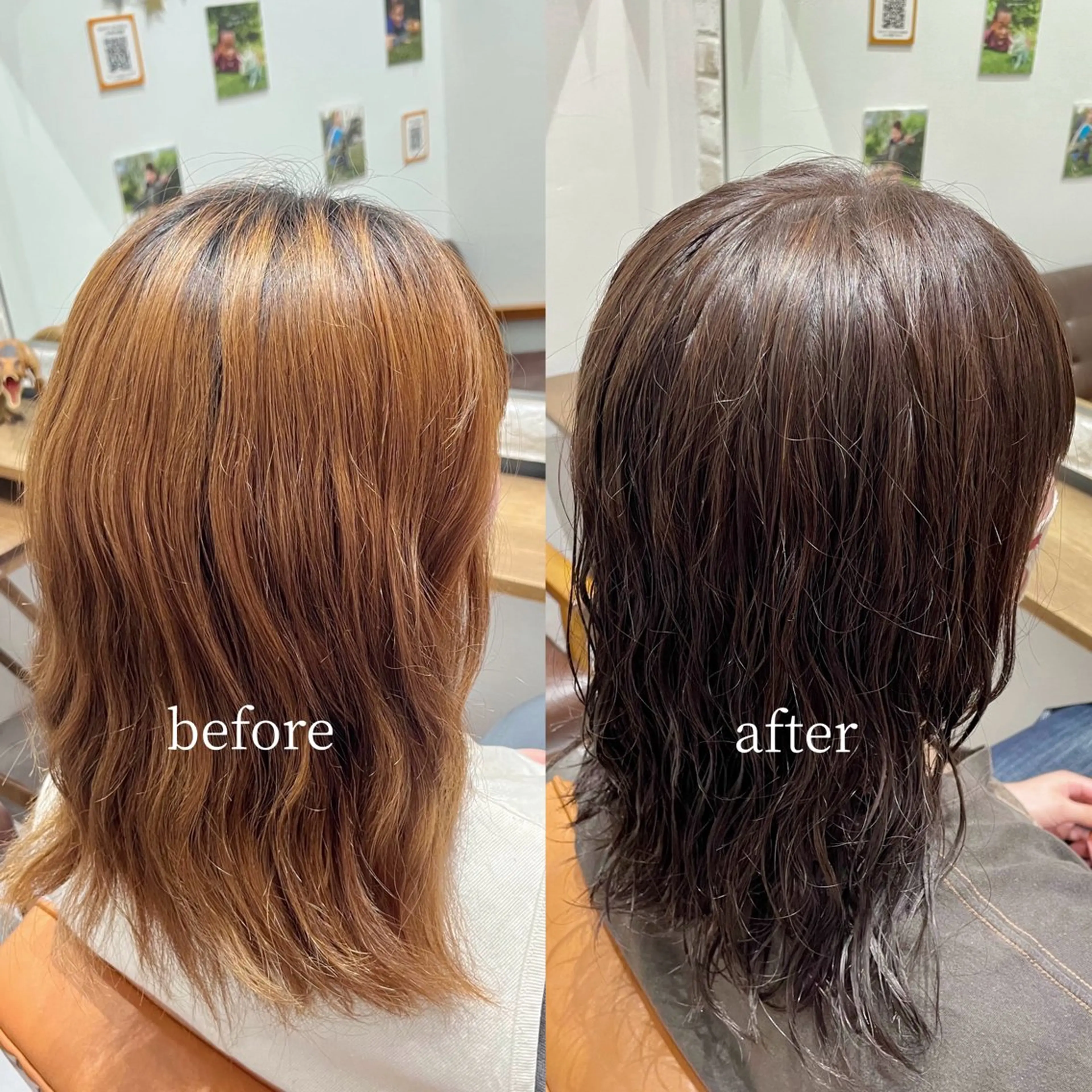 カラー パーマ アッシュ ベージュカラー ヘアカラー トリートメント ☘️トリートメント /暖色seira🌼のヘアスタイル