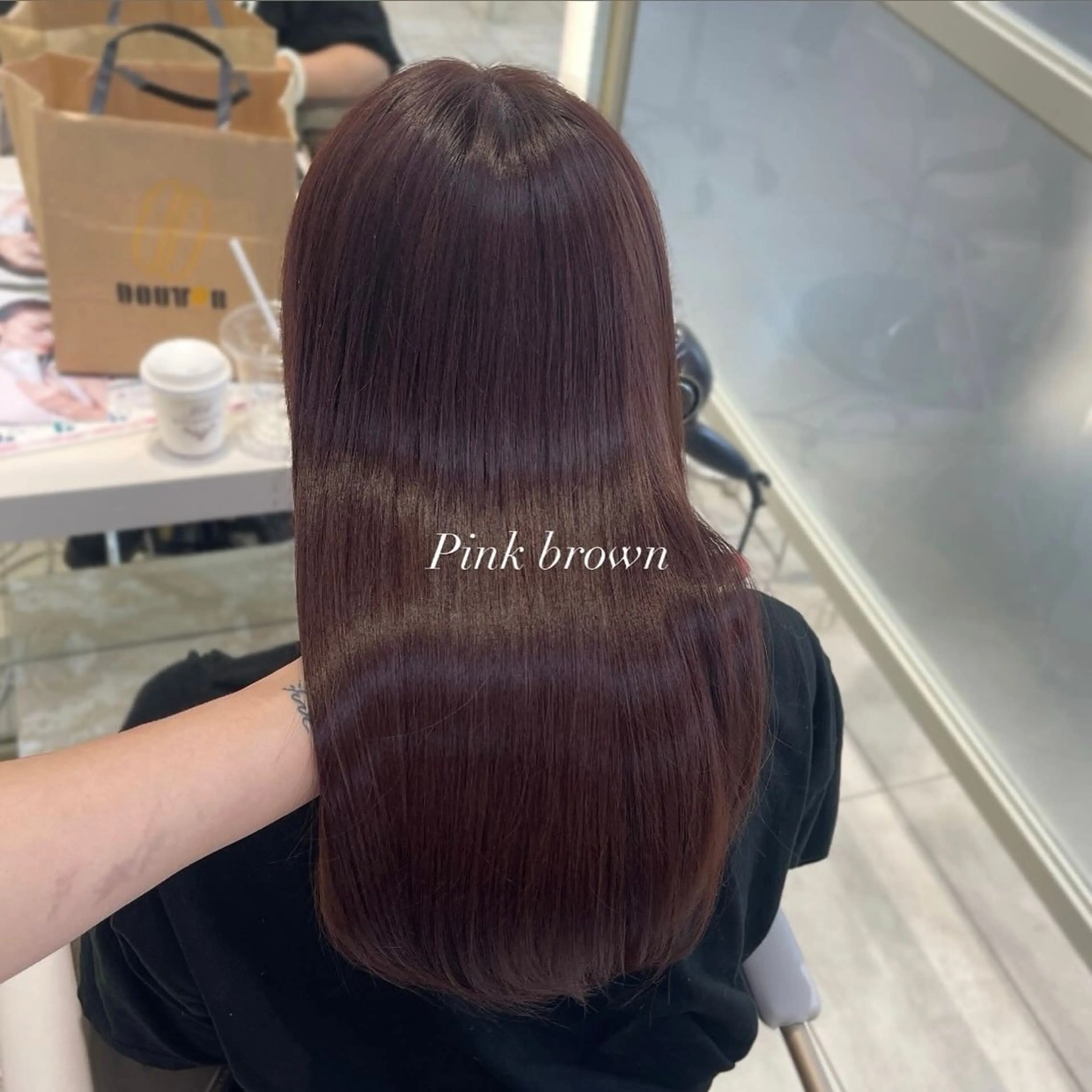 セミロング カラー Hina🤎ベージュ 、グレージュ🤎のヘアスタイル