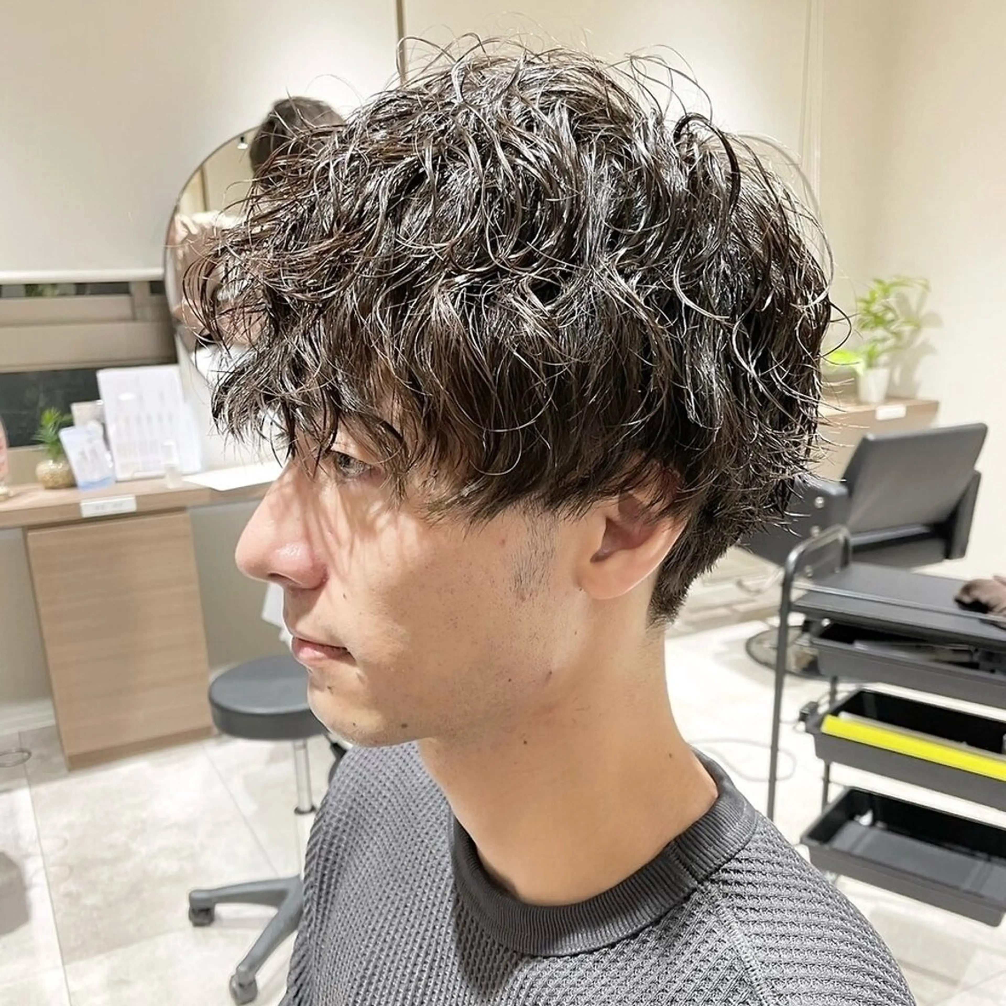 🐕🦺メンズカット+クリームパーマ+頭皮ケアトリートメント🐕🦺〈 木・日のみ 〉の写真