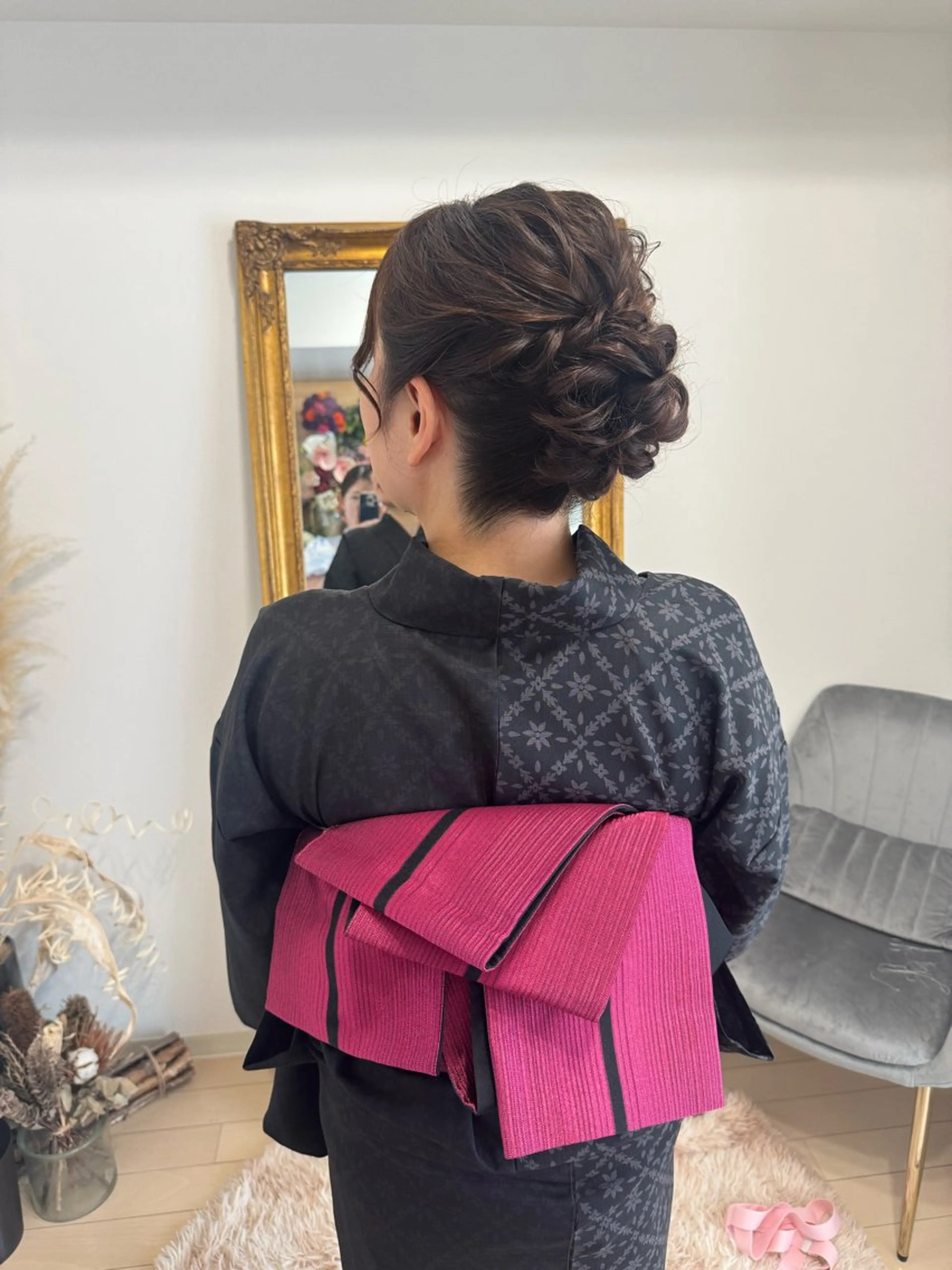 ヘアアレンジ 着付け 鷲見 望のヘアスタイル