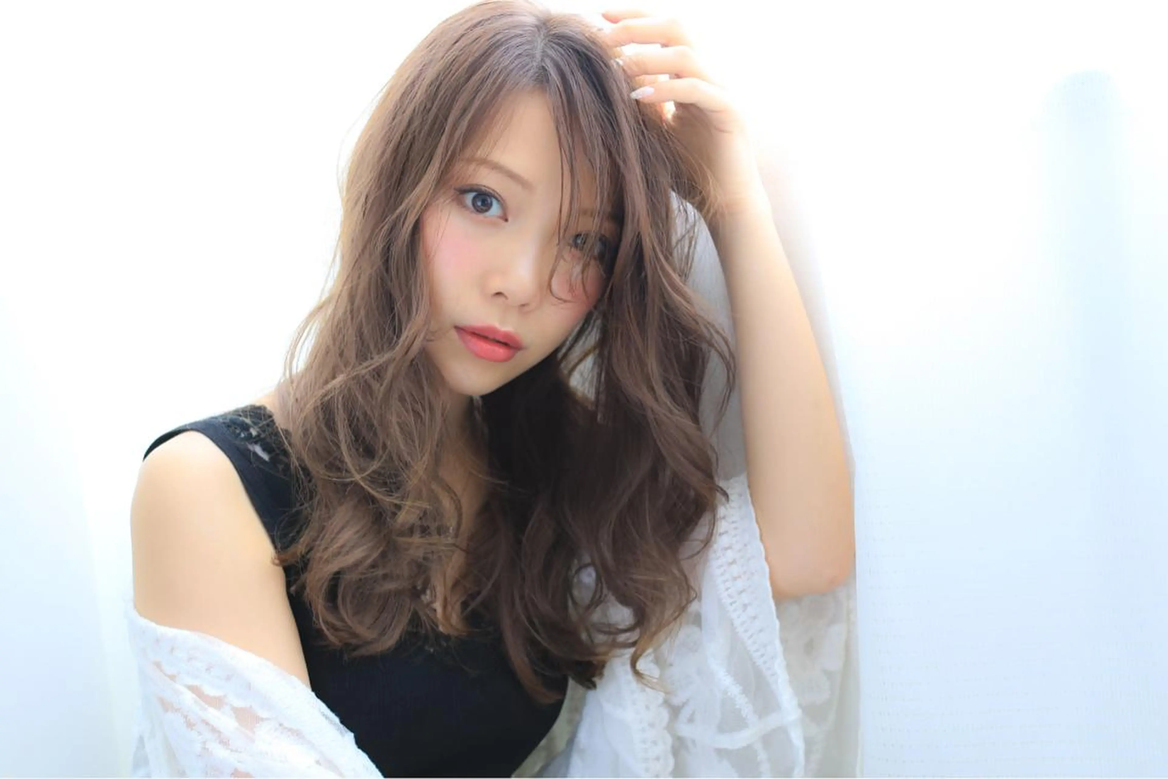 セミロング カラー アッシュ グレージュ ☆ハイトーン口コミ◎ WiLL/京橋のヘアスタイル