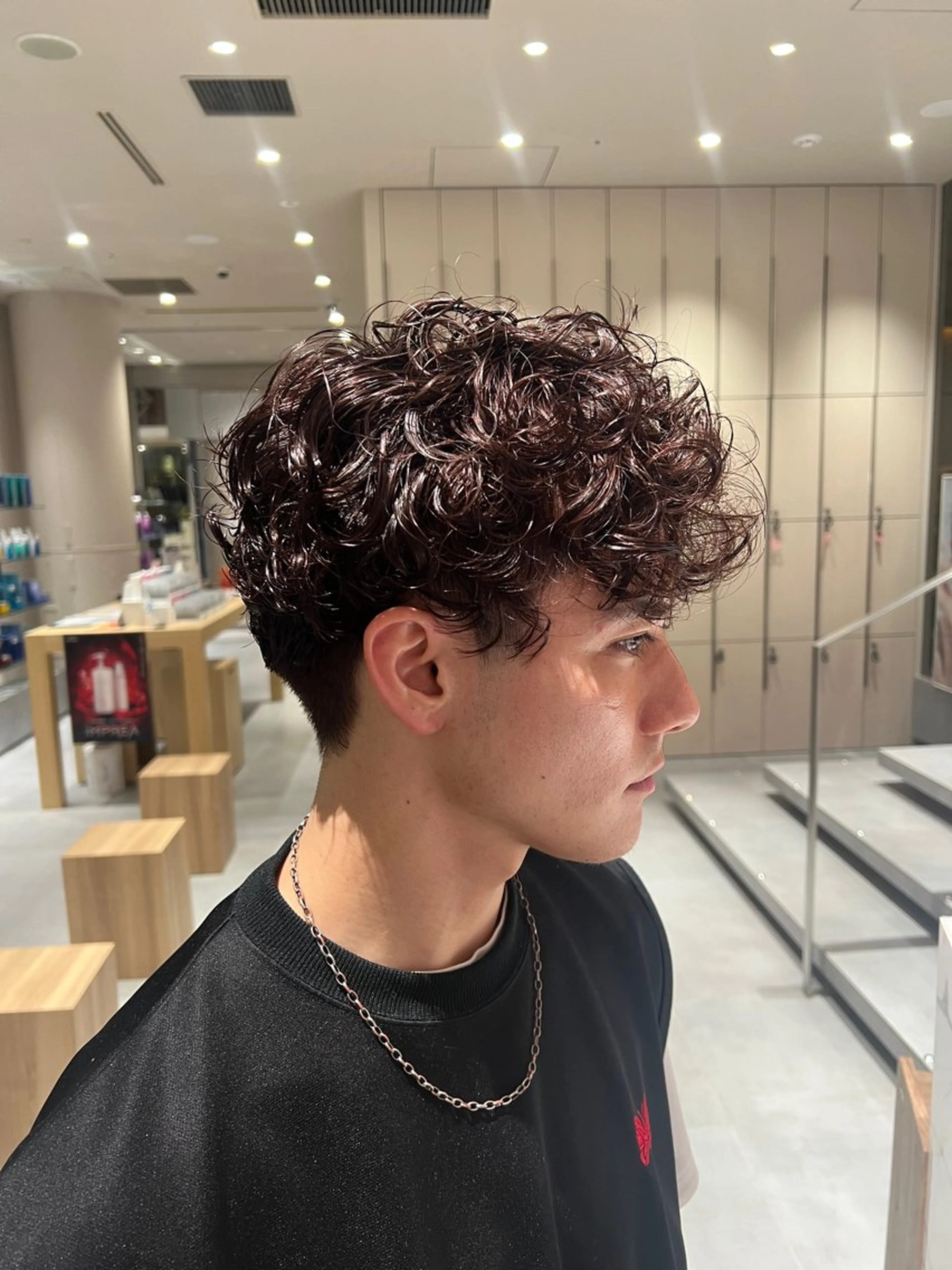 カラー パーマ メンズ kako　ショート ボブのヘアスタイル