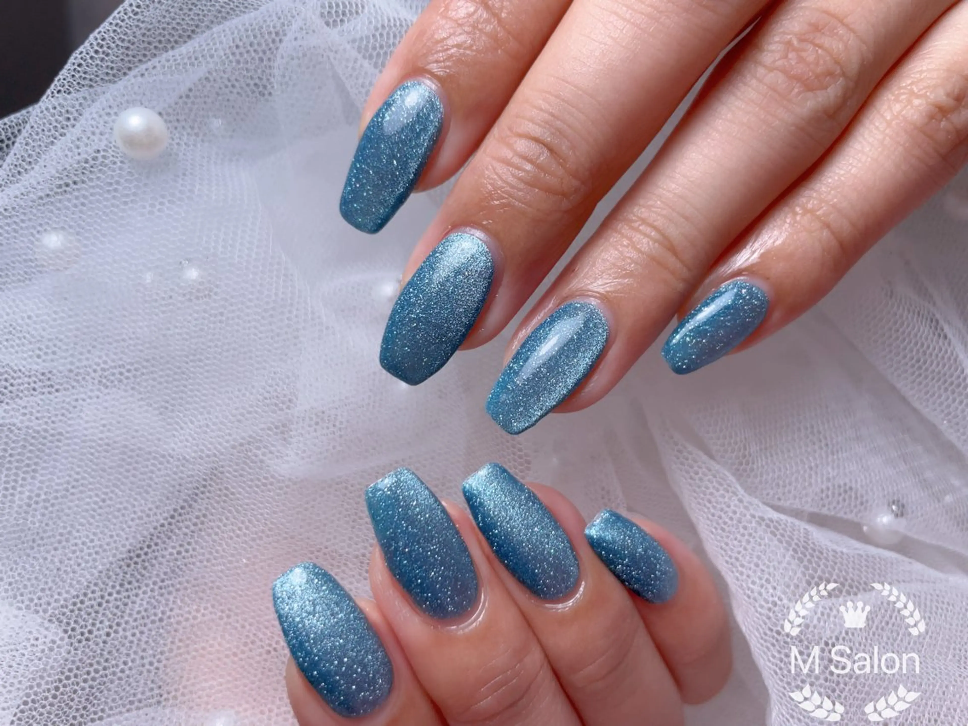 ネイル フレンチネイル マグネットネイル ニュアンスネイル オフィスネイル ワンカラーネイル ハンドネイル Mnail _KKのネイルデザイン
