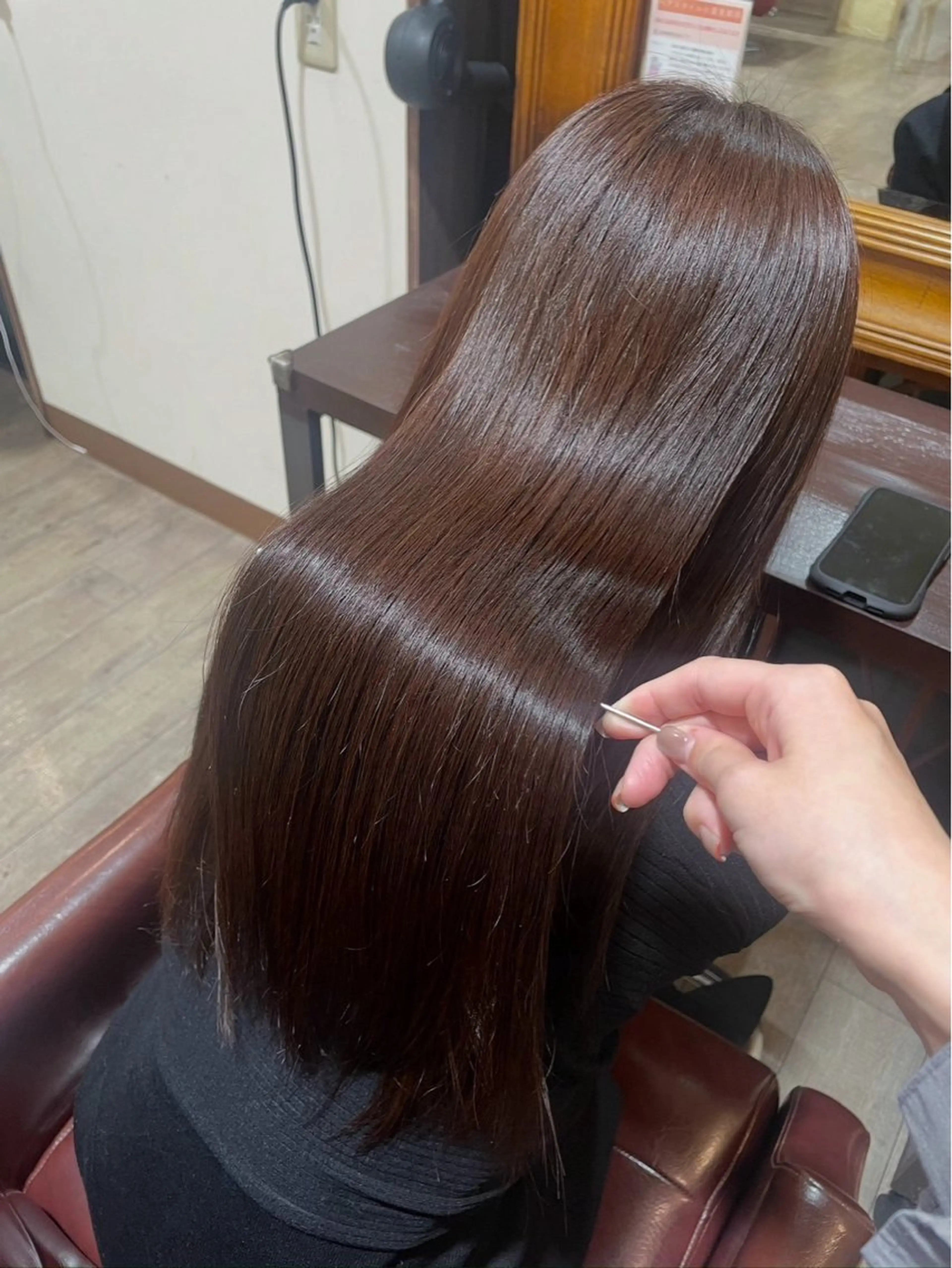 ロング カラー カット 縮毛矯正 トリートメント 💫レイヤーカット✨ 透明感カラー工藤雄大のヘアスタイル