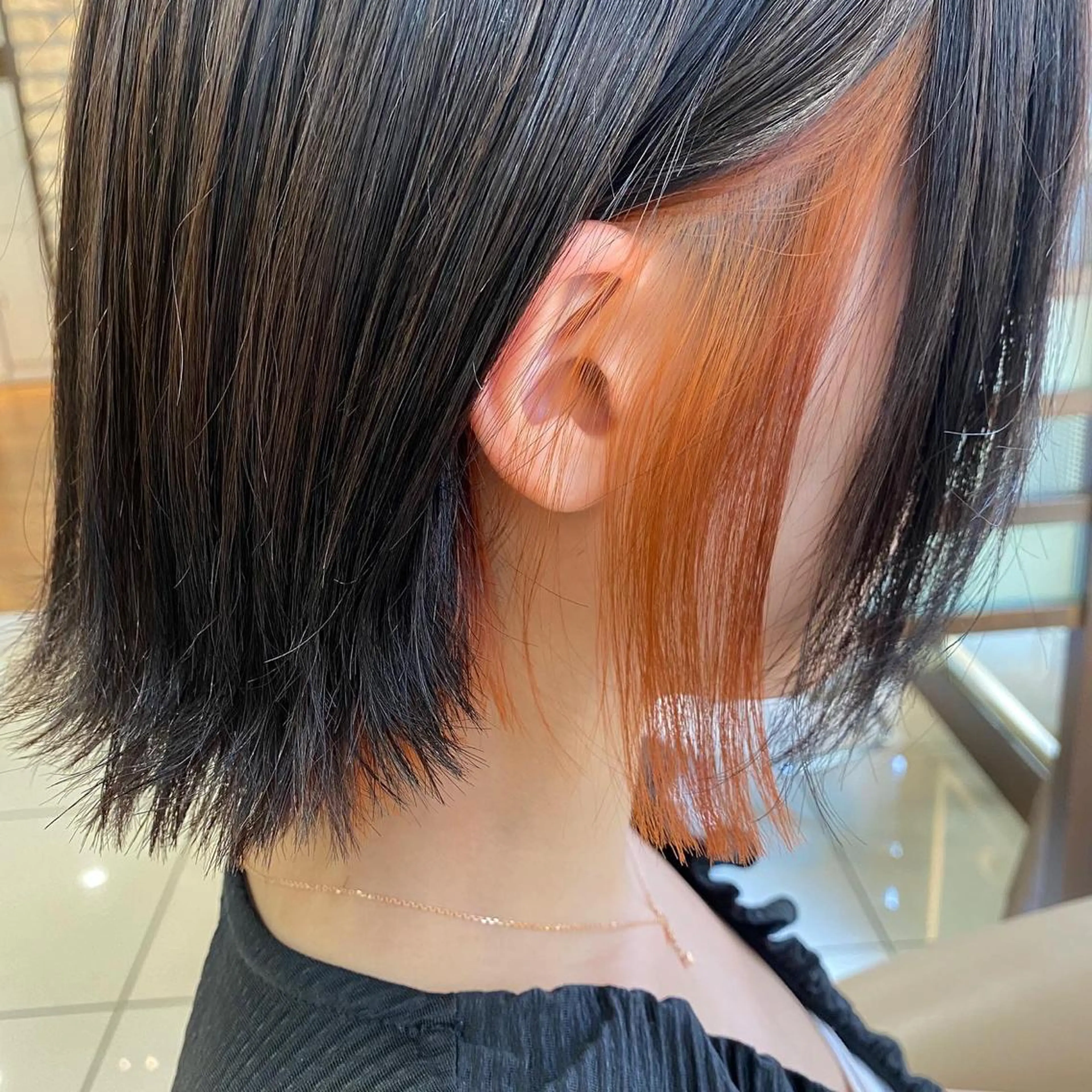 ショート カラー シールエクステ✨️韓 国羽エクステ🪽和希のヘアスタイル