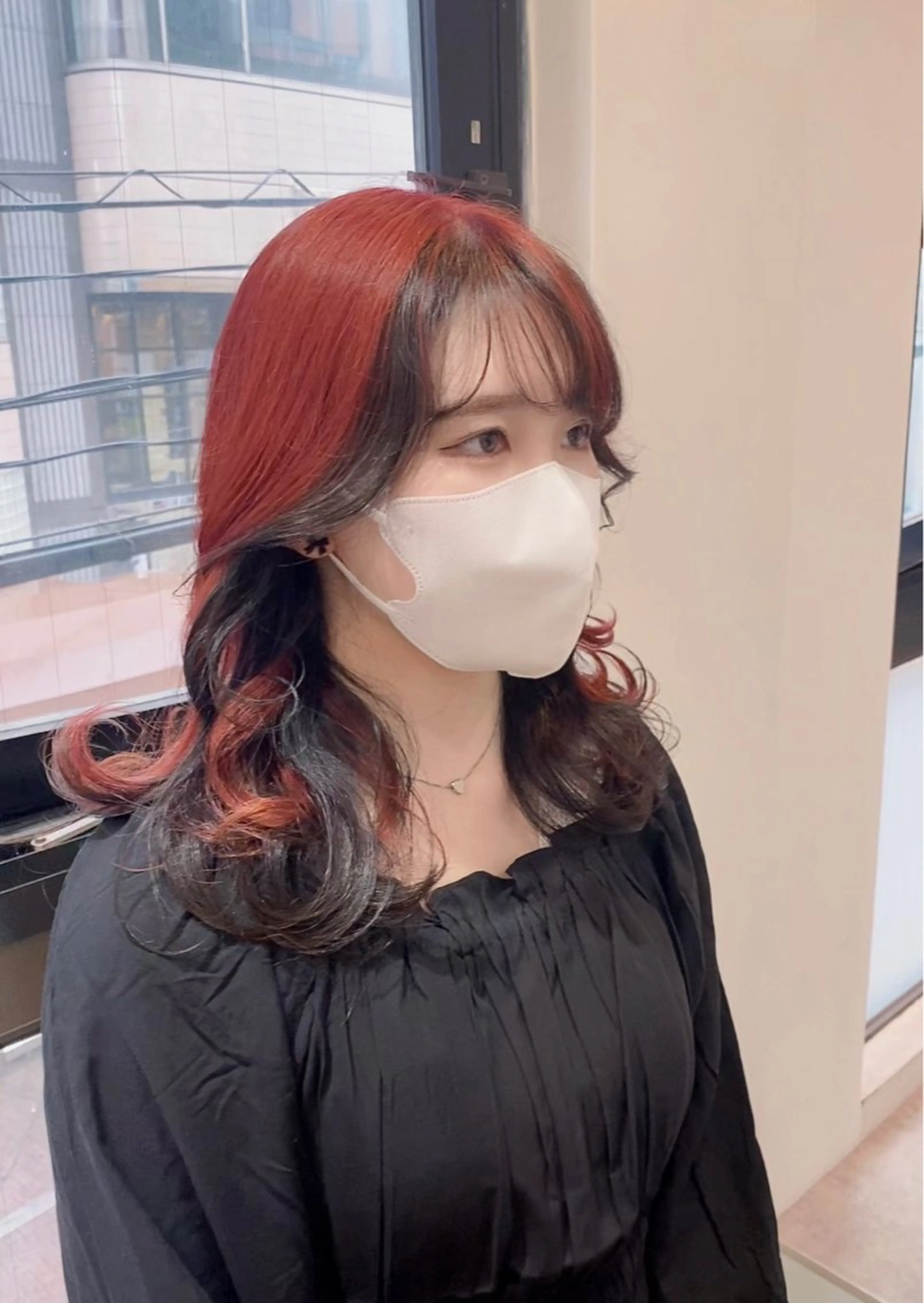 セミロング ヘアカラー トリートメント GO TODAY シェアサロン 町田店所属・韓国ヘア🇰🇷 スズキのヘアスタイル