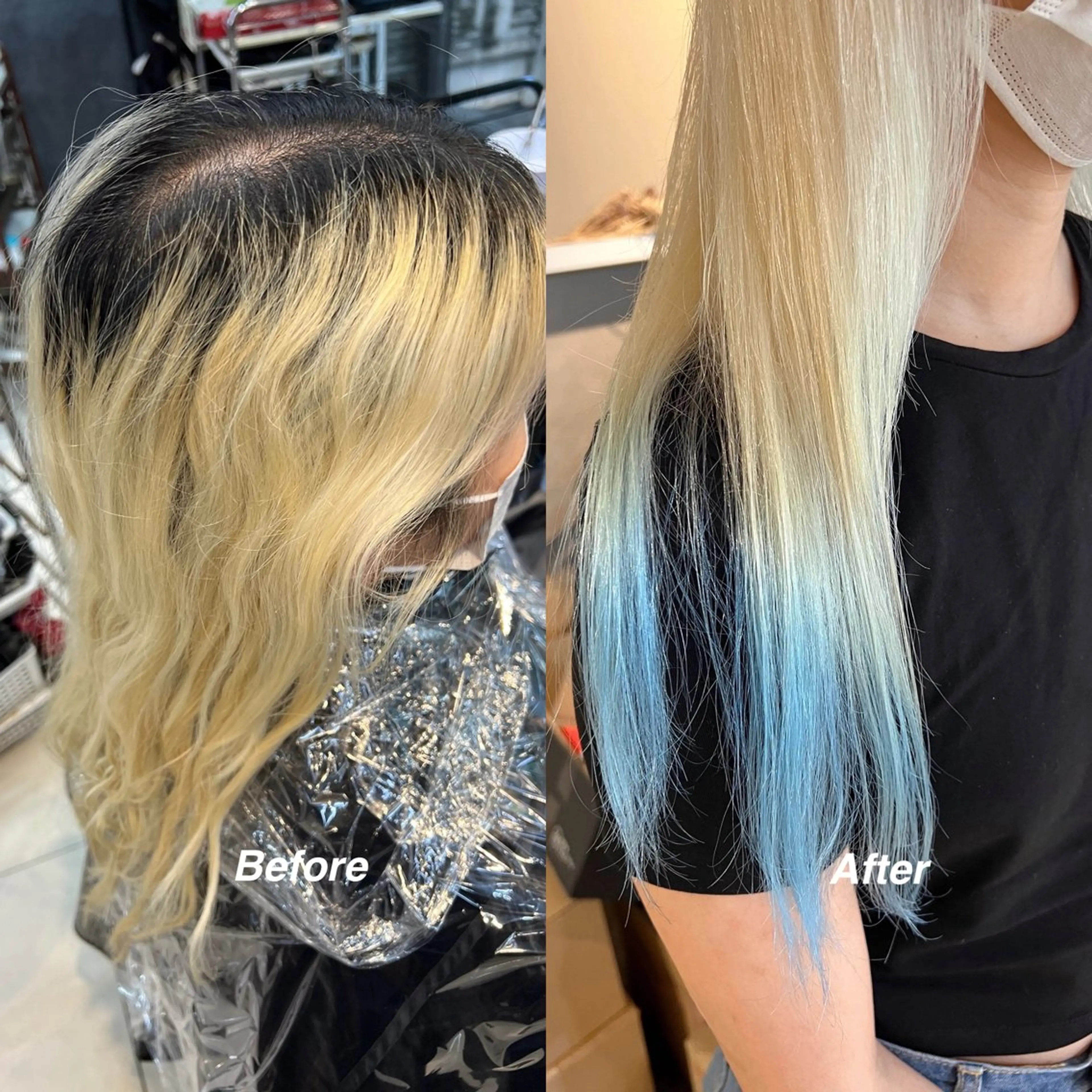 ロング カラー デザインカラー daiki 原宿のヘアスタイル