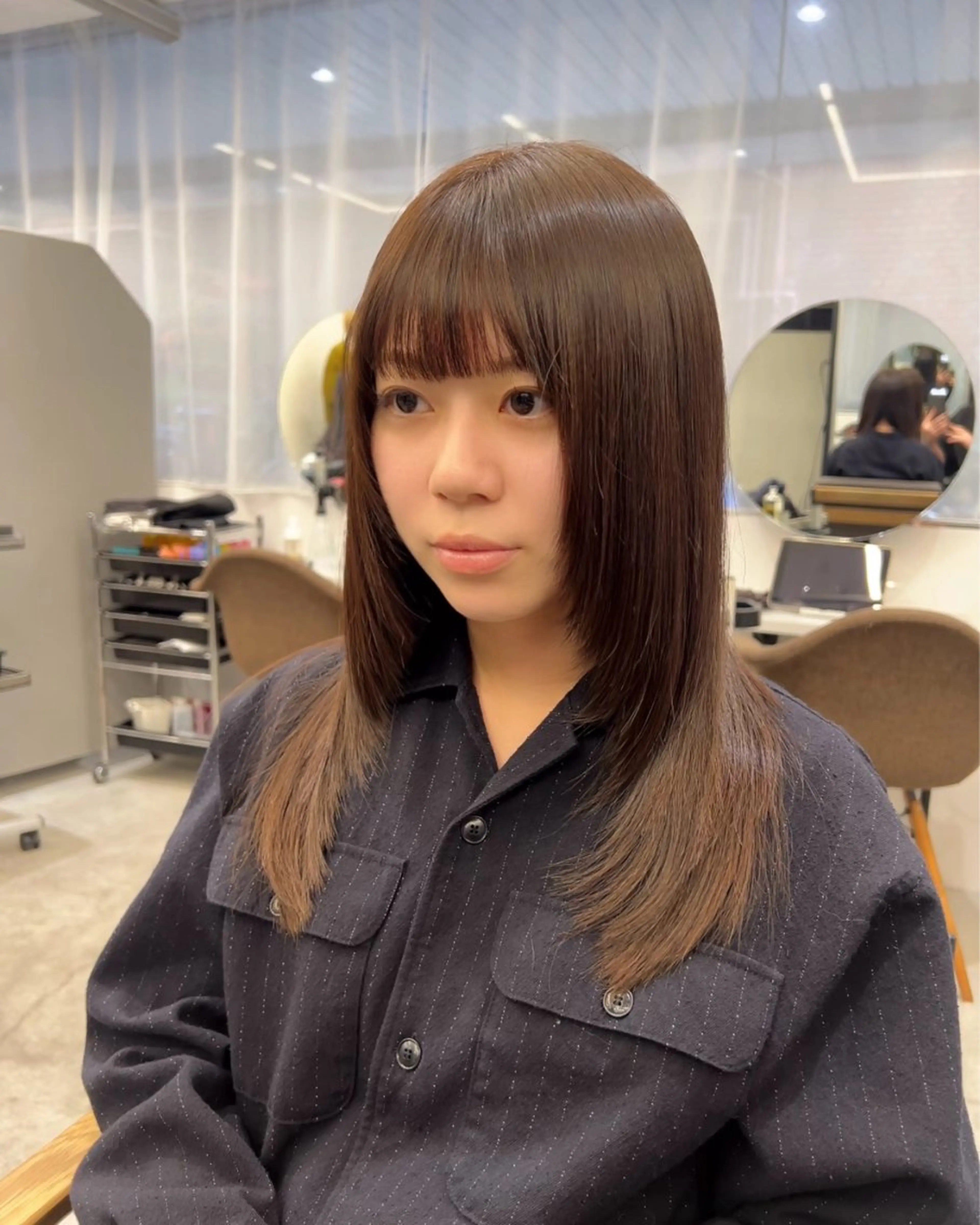 セミロング カット ヘアカラー トリートメント ✨毛髪診断で絶対綺麗 ✨美髪艶髪専門✨高浪のヘアスタイル