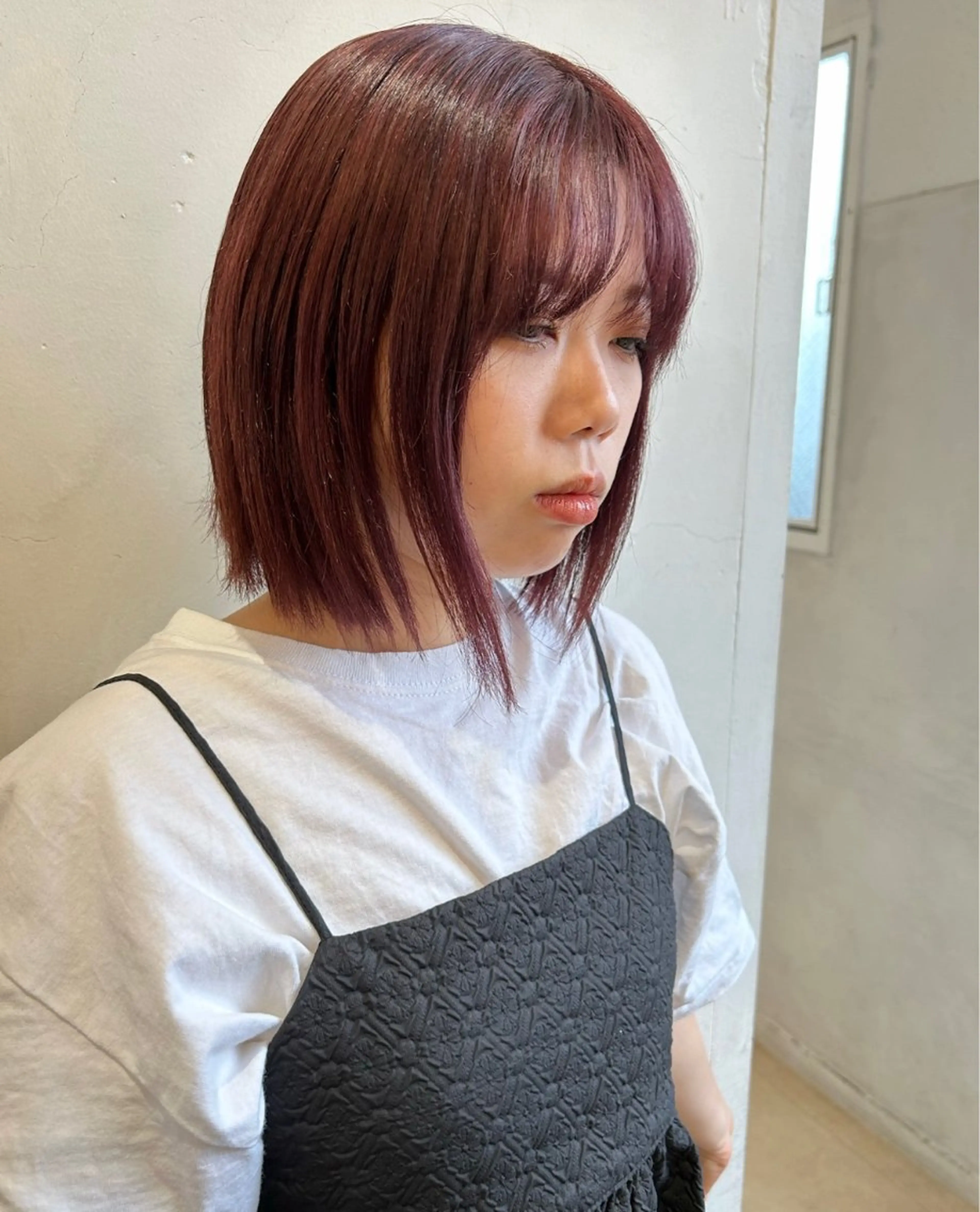 ミディアム ヘアカラー ゆうき あすかのヘアスタイル