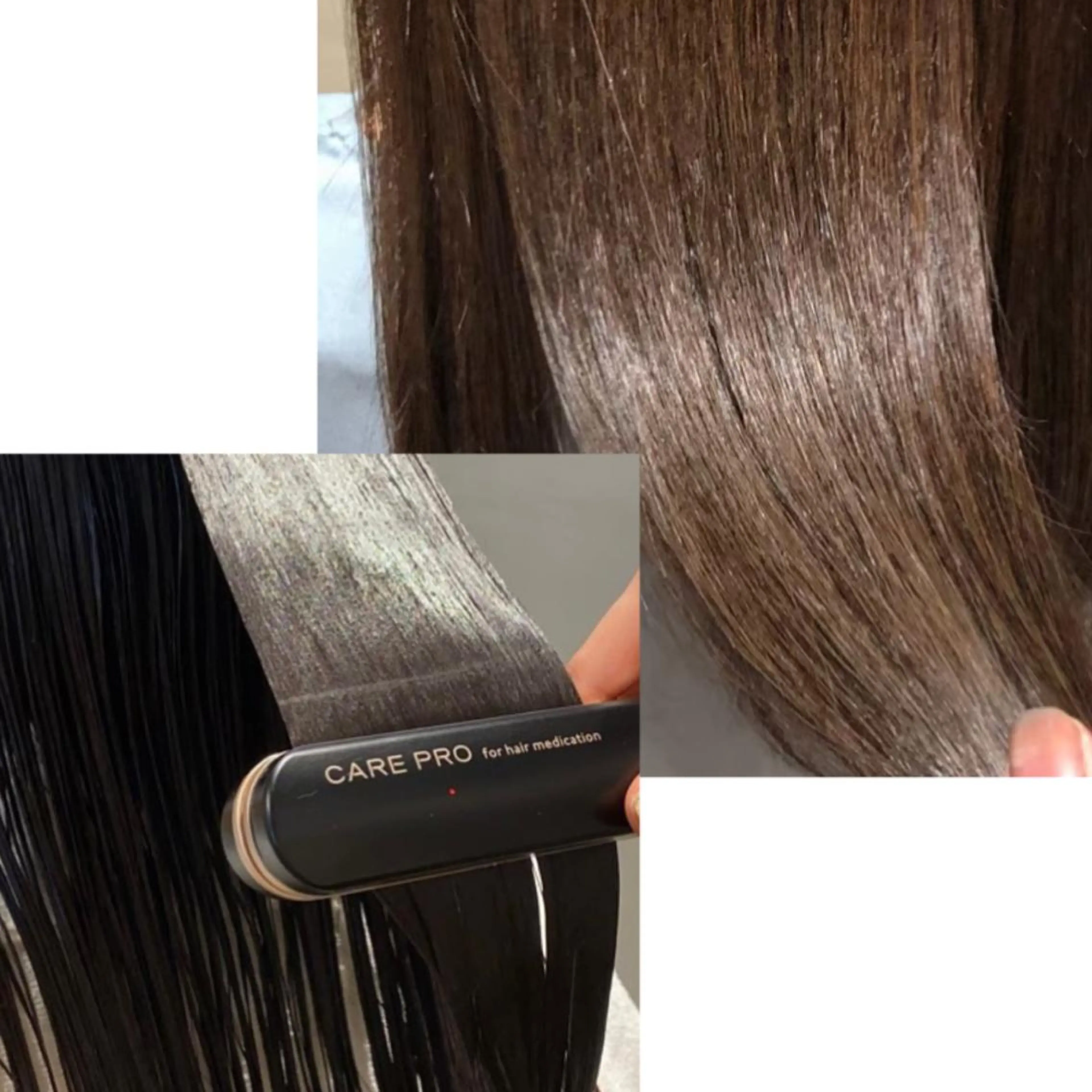 ✨髪質改善✨話題の超音波アイロンCARE PRO   カット+艶カラー+色持ちトリートメントの写真