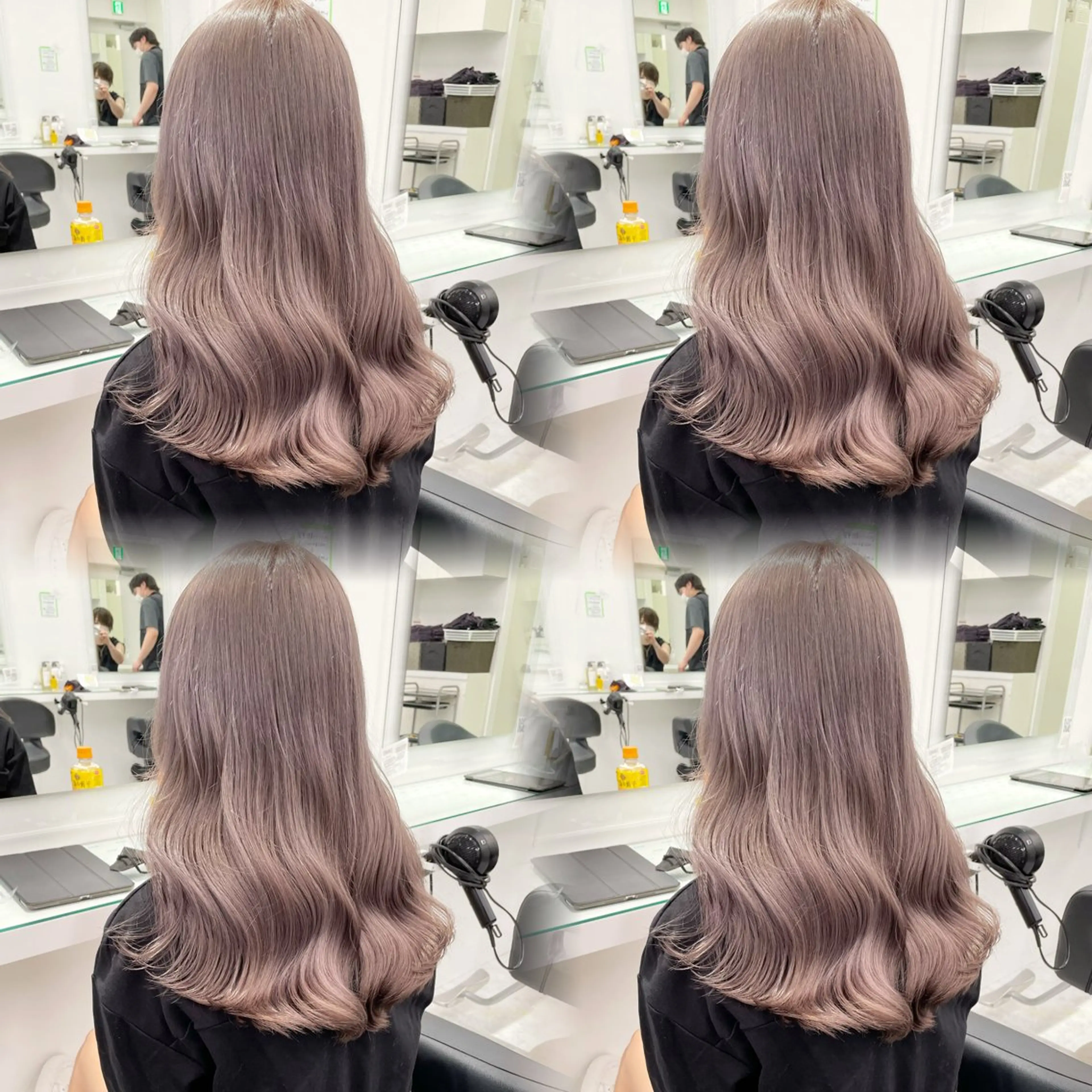 ロング カラー ヘアカラー ダメージレスハイ トーン💖kanonのヘアスタイル