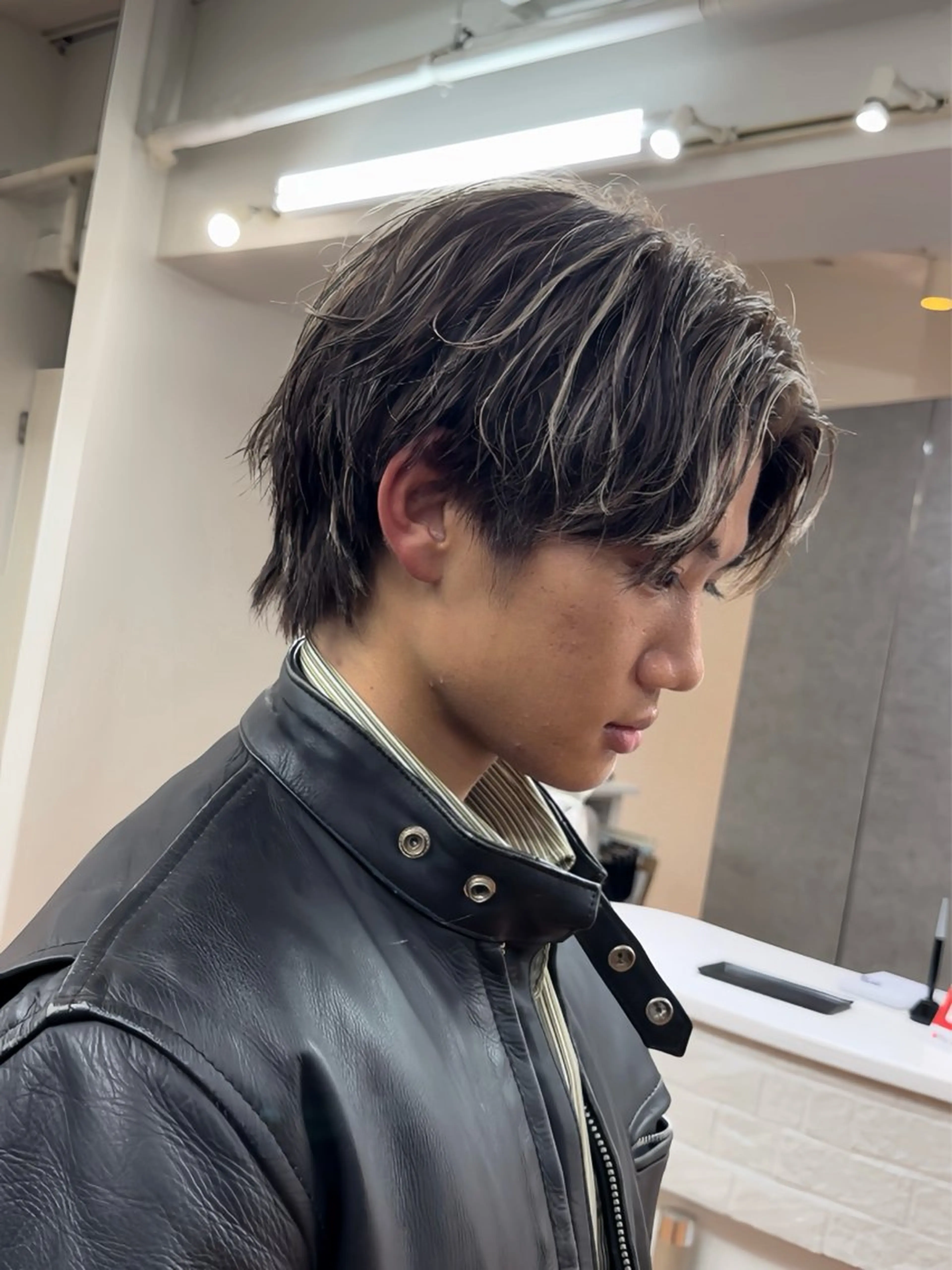 カラー メンズ 𝐚𝐨𝐢 メンズ ‪‪/メッシュのヘアスタイル