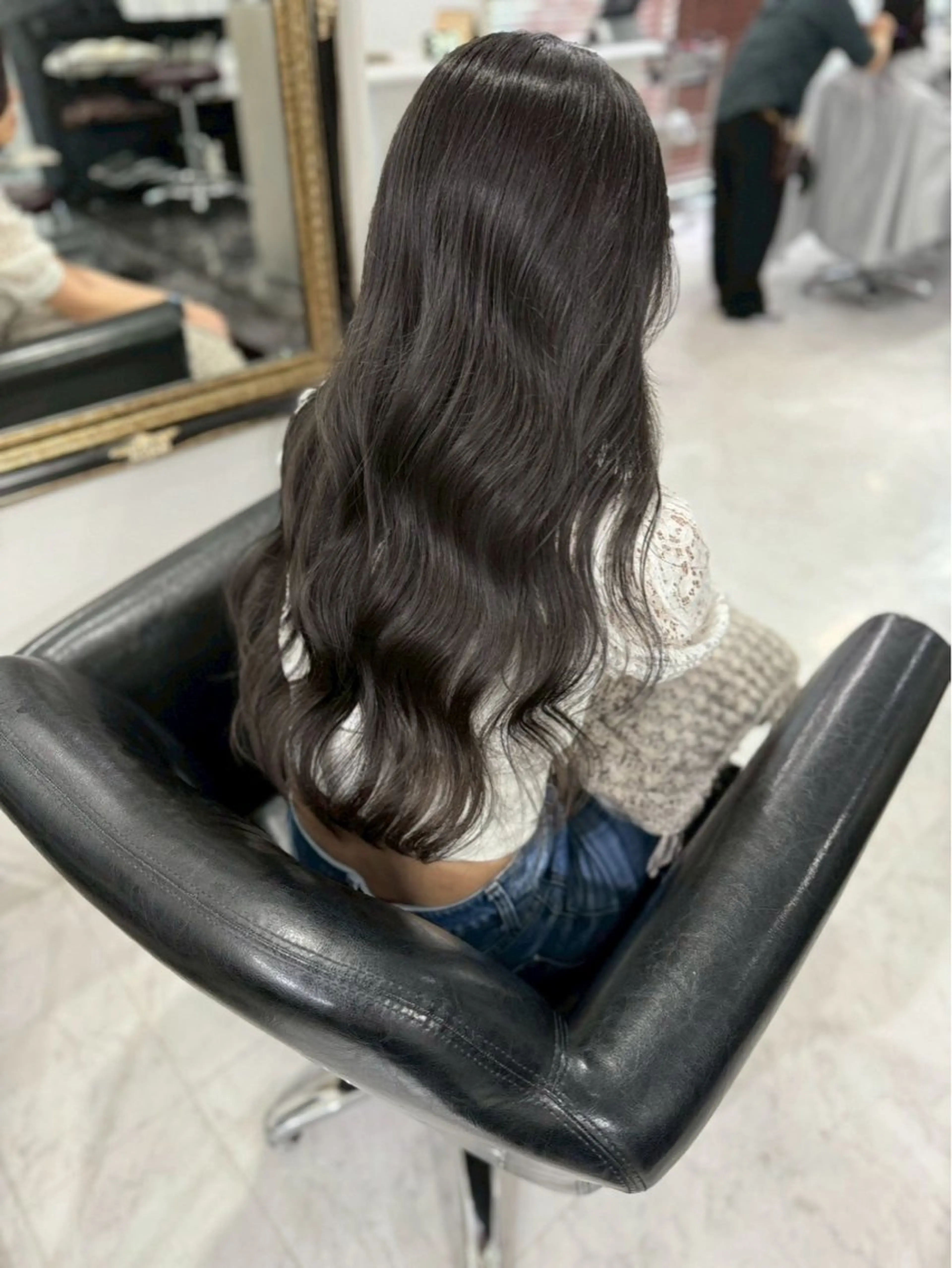 ロング ヘアカラー トリートメント 木村 紅愛のヘアスタイル