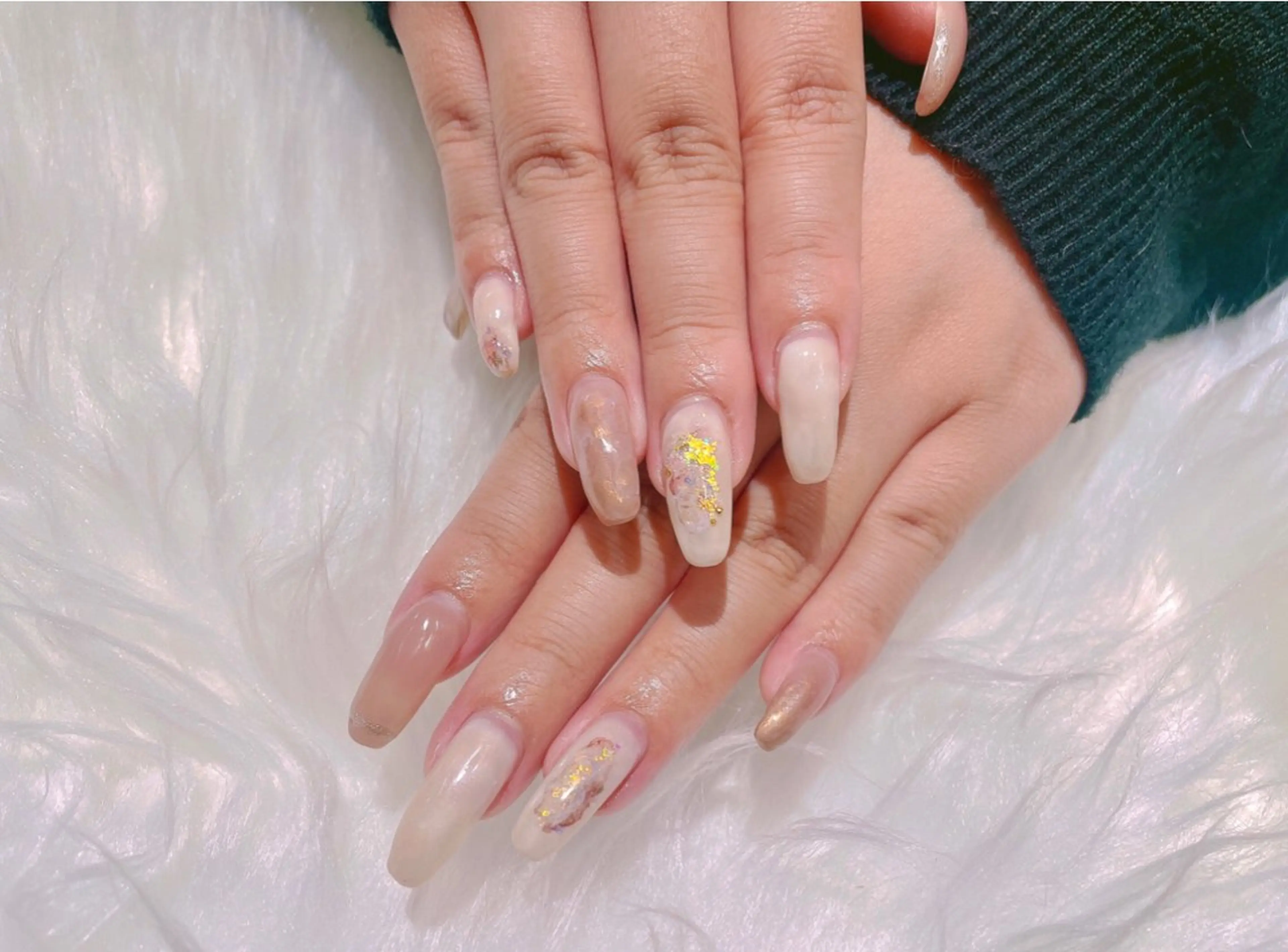 ネイル ニュアンスネイル RITZ福岡薬院店　まつげパーマ/マツエク/ネイル/眉毛所属・💅 momokoのネイルデザイン