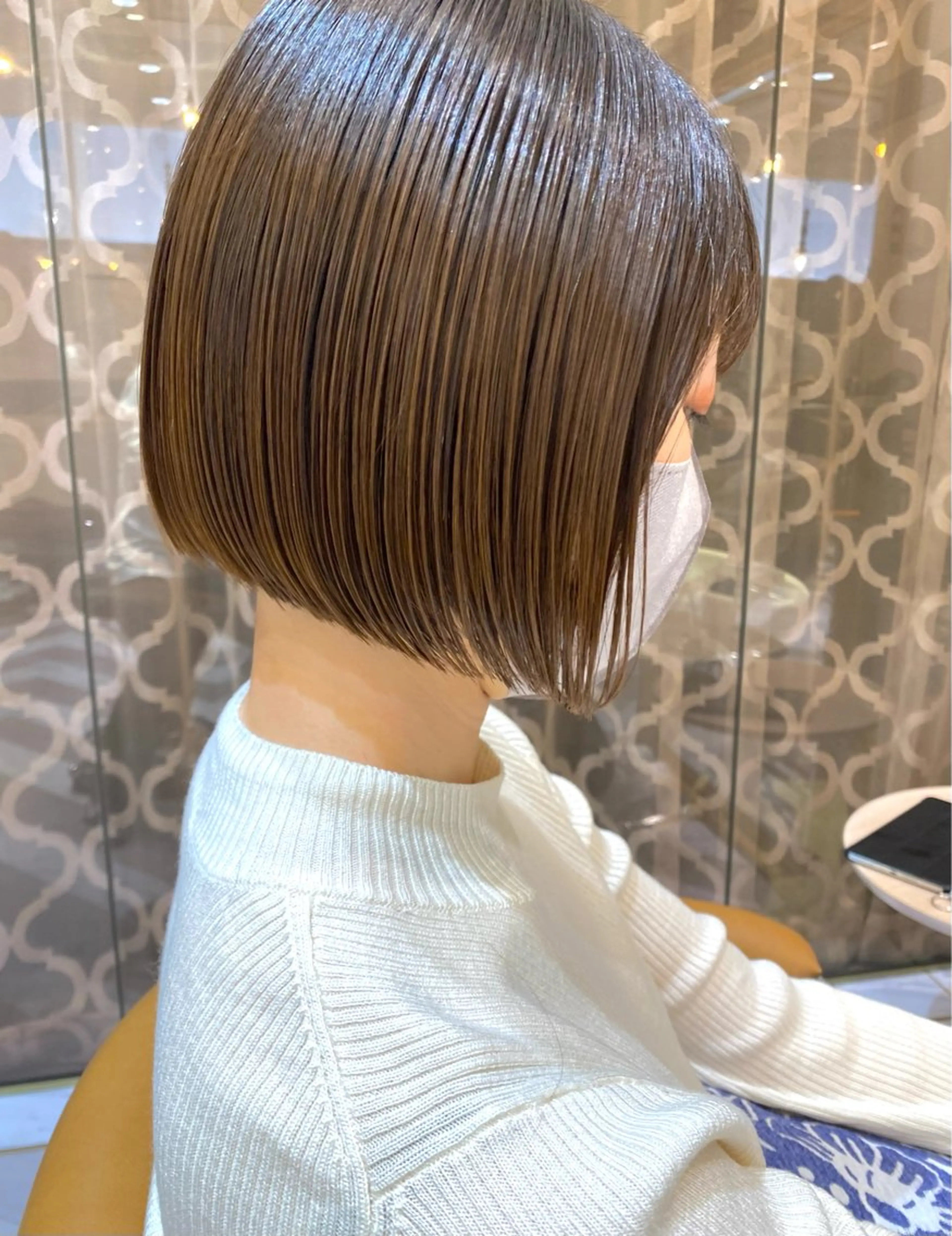 ショート カット ヘアカラー トリートメント 韓国ヘア/レイヤー/ 髪質改善🫧西田のヘアスタイル