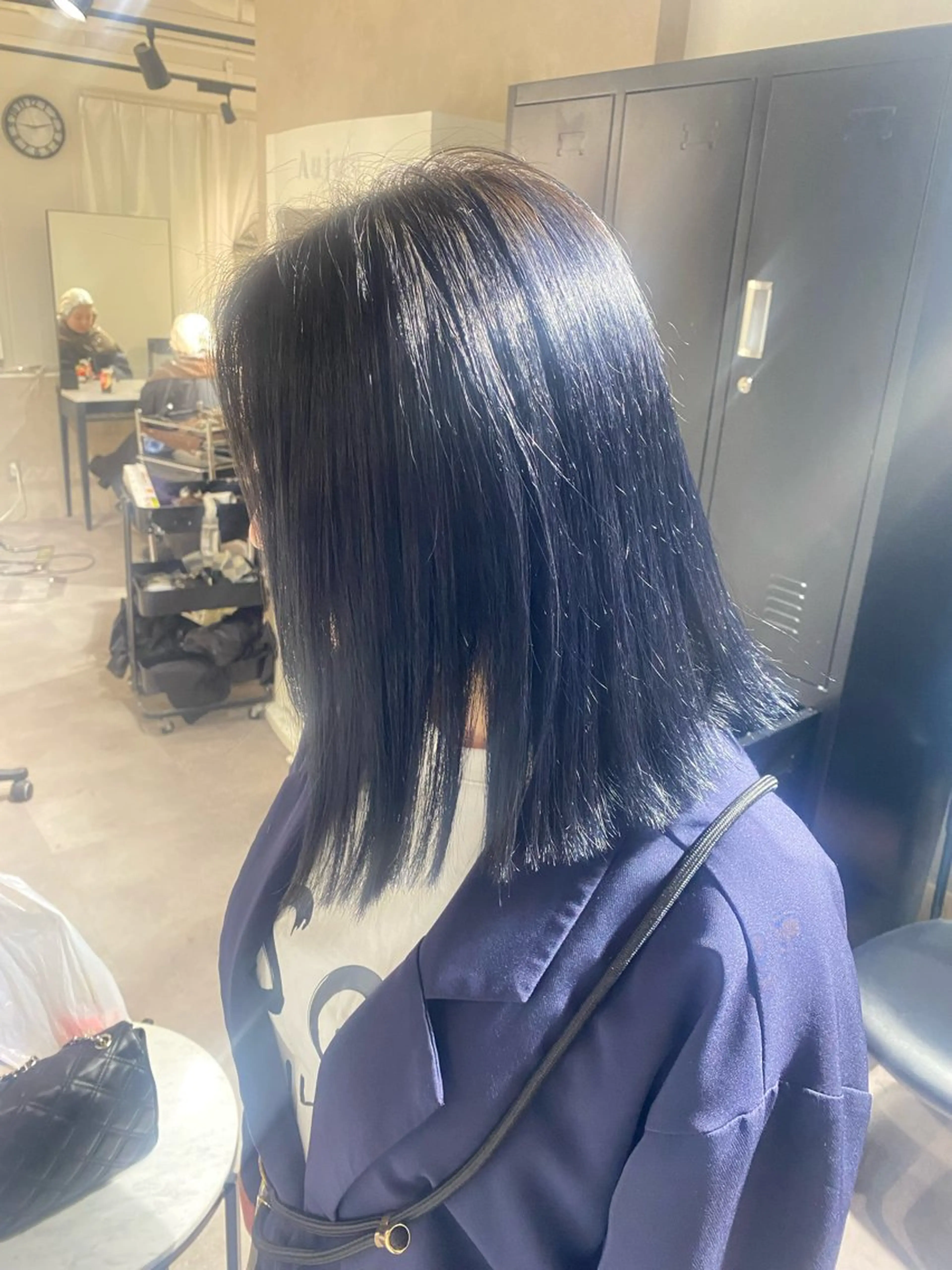 カラー キッズ ブルーカラー ネイビーカラー カット ヘアカラー Seleneコウキ ブリーチ/ハイトーンのヘアスタイル
