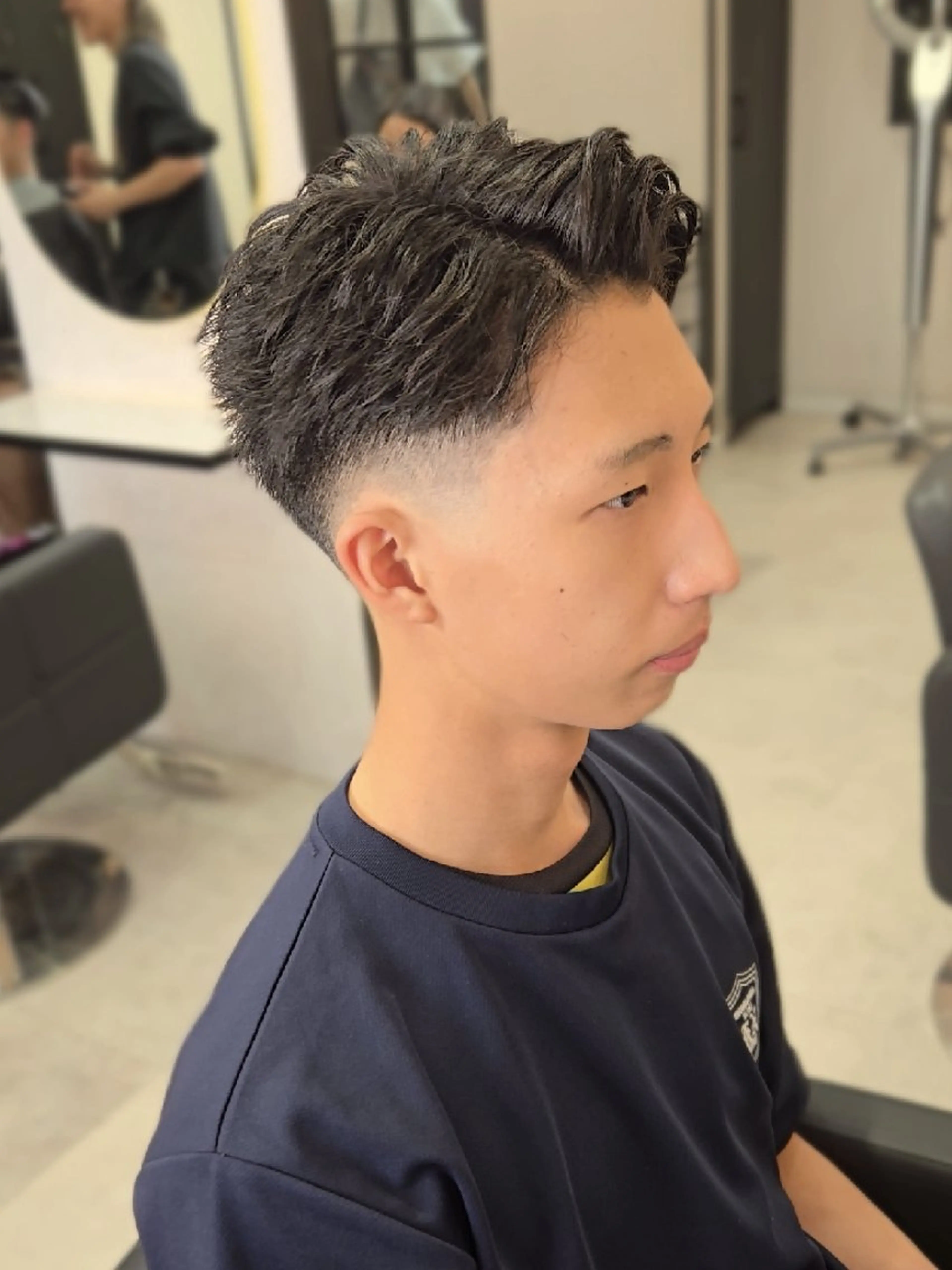 ショート カット ヘアセット Lapis 名古屋駅前店所属・LEN名古屋/パーマ メンズ特化美容師のヘアスタイル