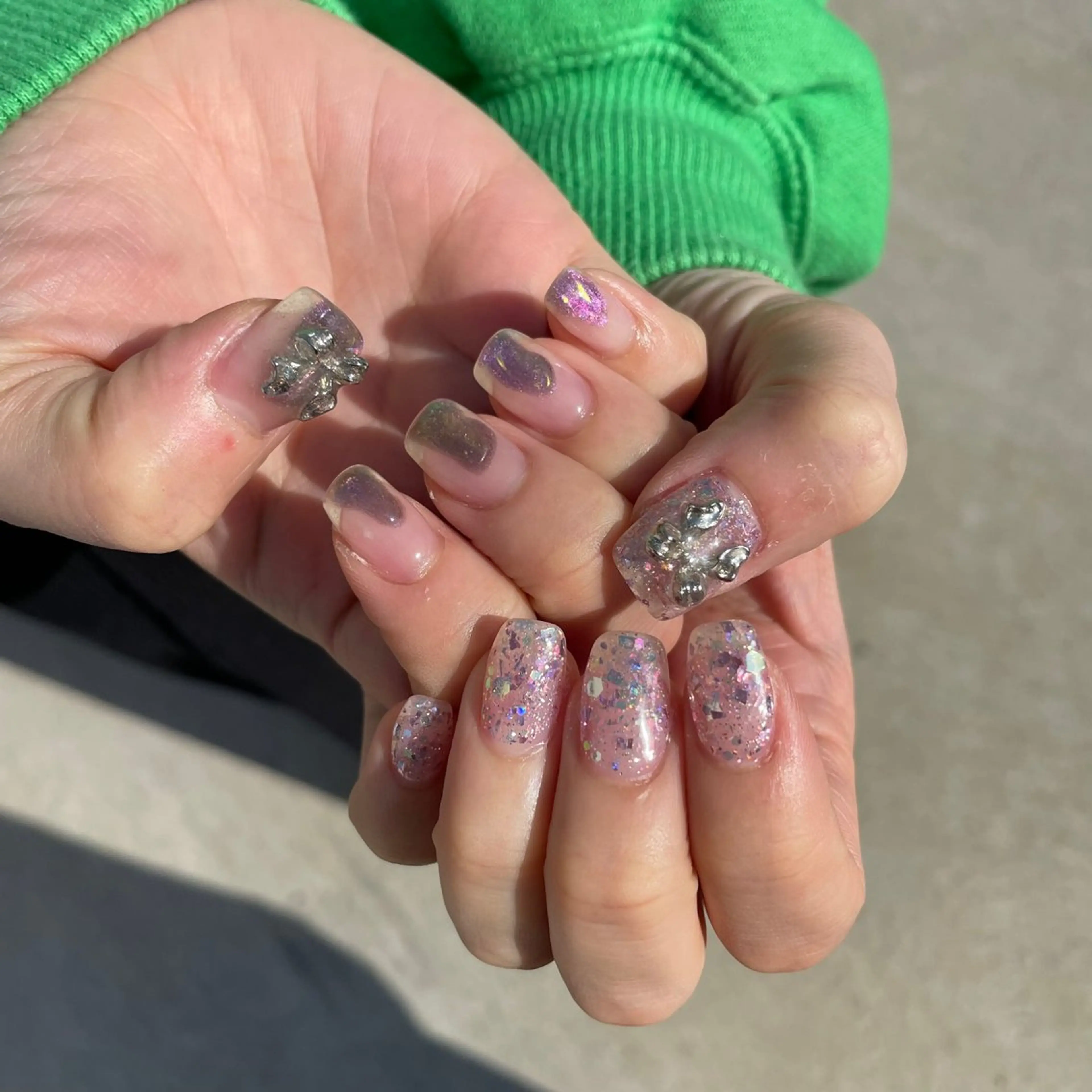 ネイル ハンドネイル Sea  nail by emaのネイルデザイン