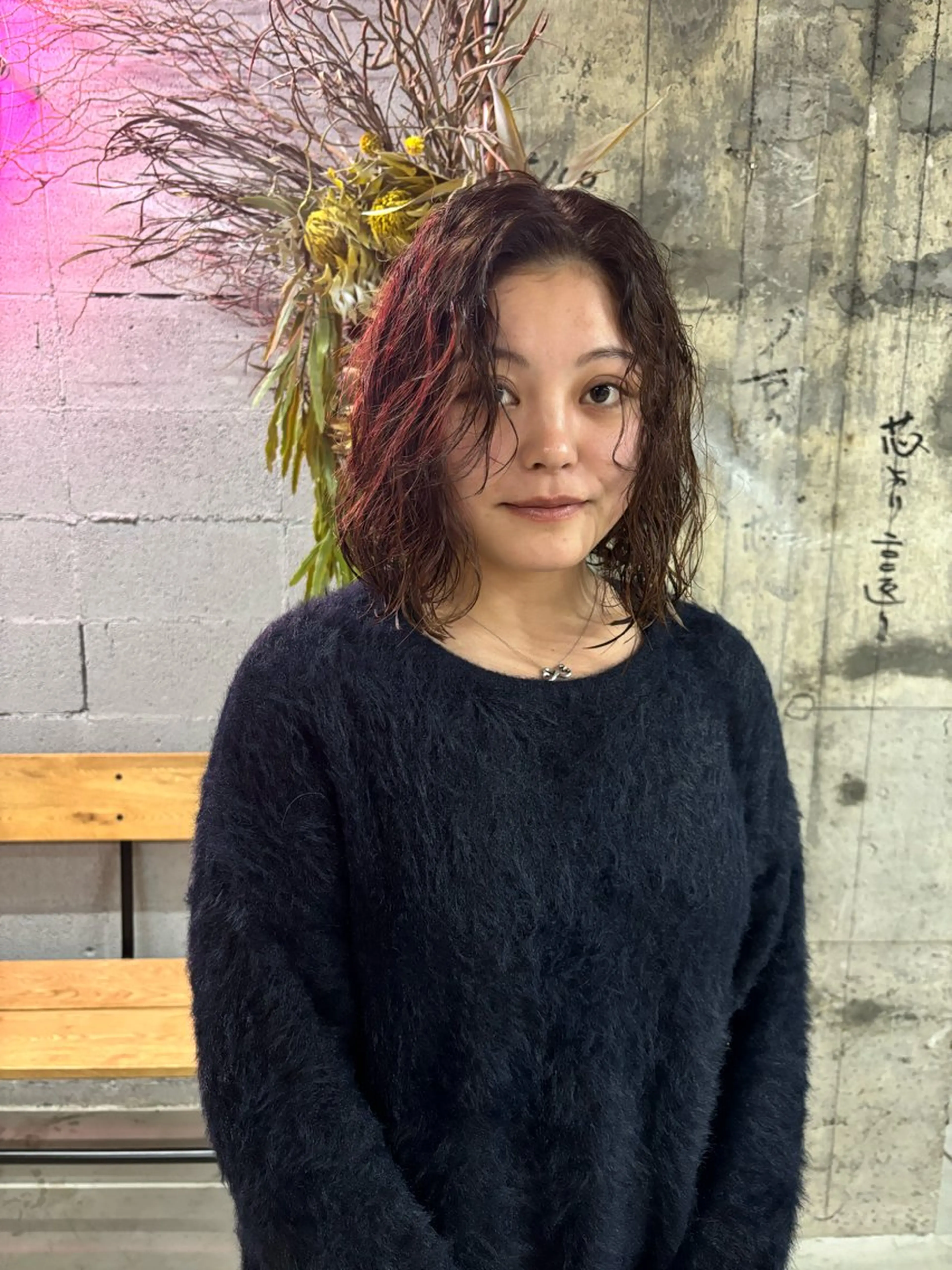 ショート パーマ パーマ/暖色 /レイヤー/後藤海音のヘアスタイル