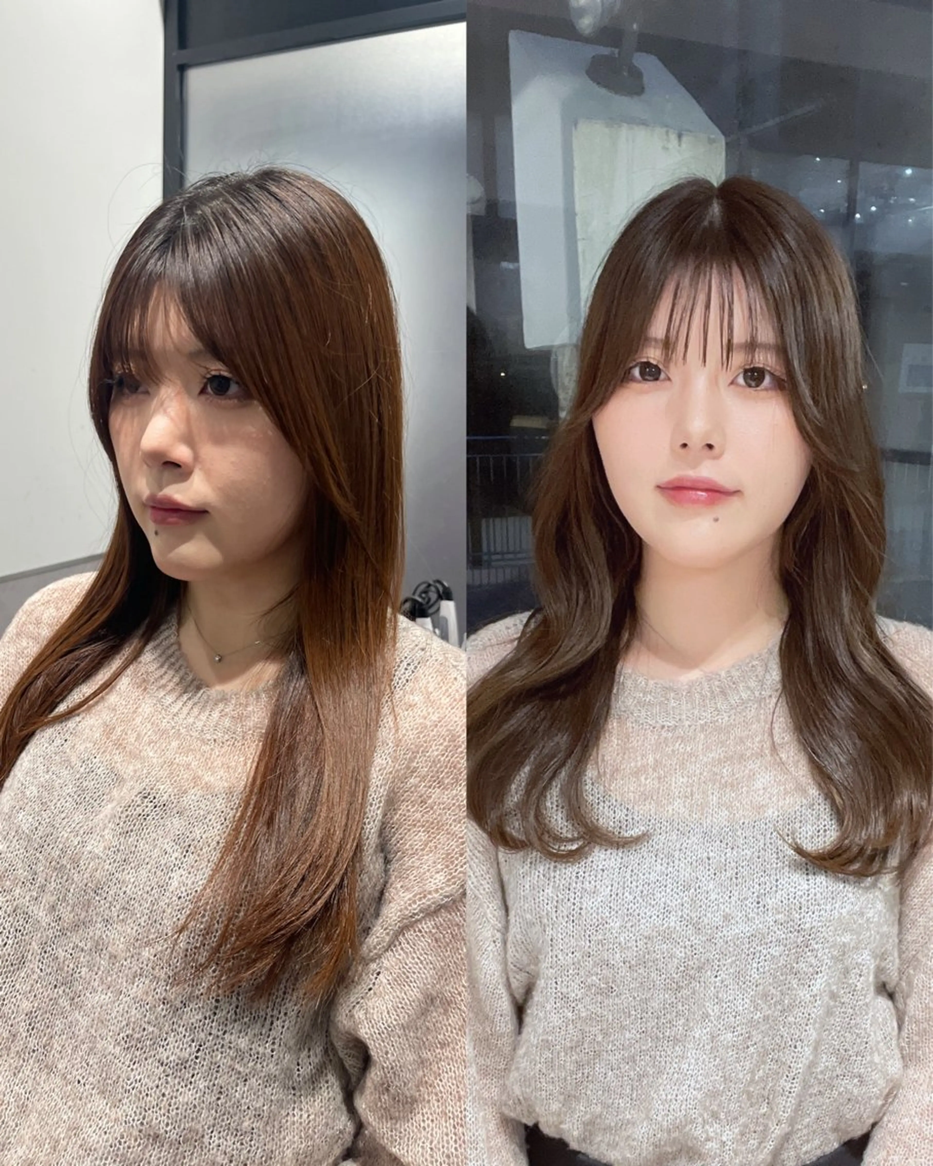 カット+ケアカラー+TOKIO(トキオ)トリートメント(#韓国風#レイヤーカット#顔まわりカット)の写真