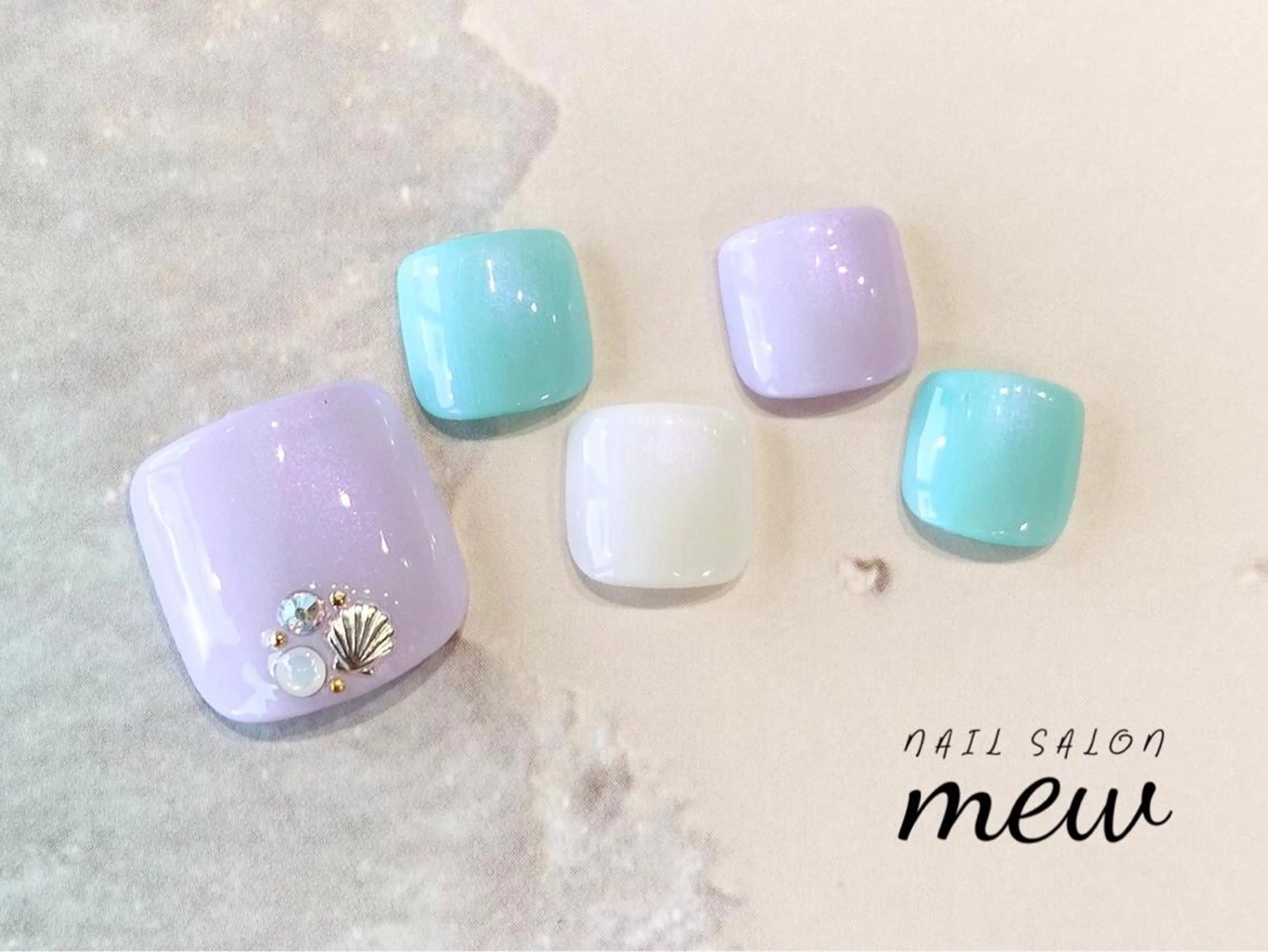 ネイル フットネイル Nail salon mewのネイルデザイン