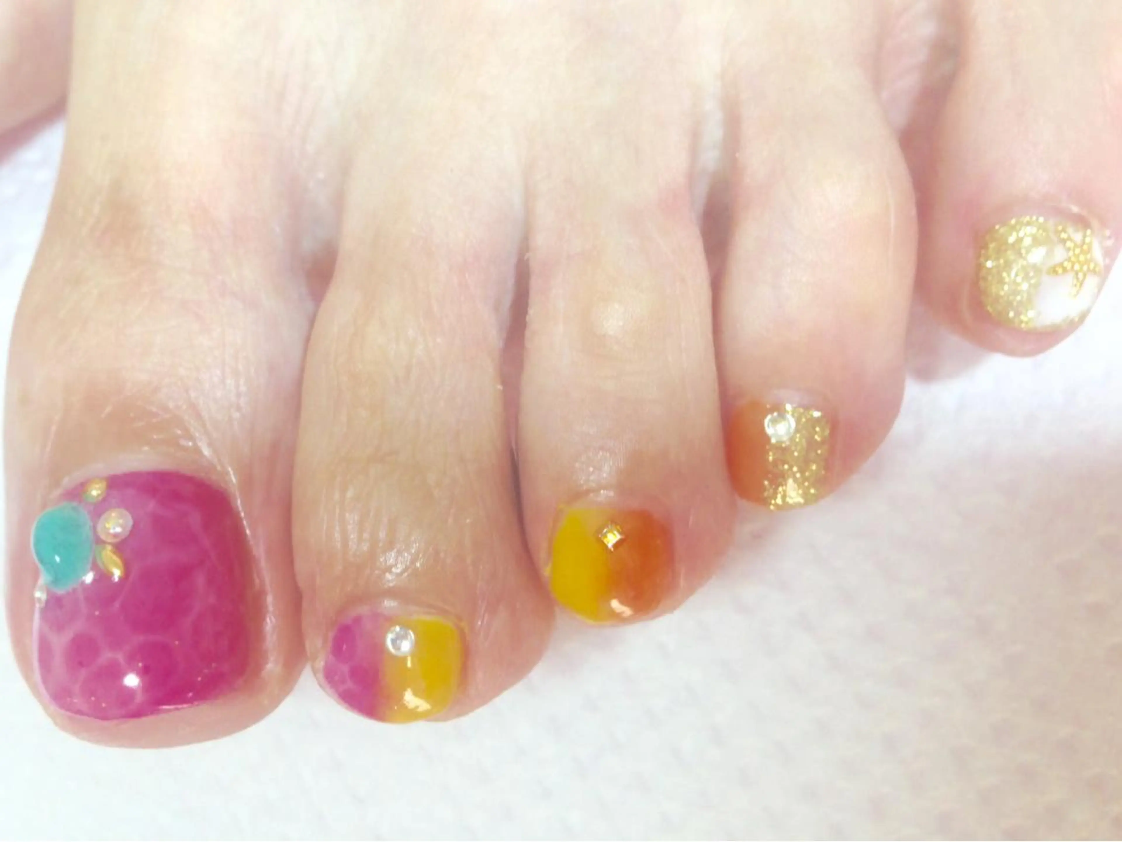 ネイル アートネイル フットネイル ジェルネイル リラネイル所属・福田 美代子のネイルデザイン