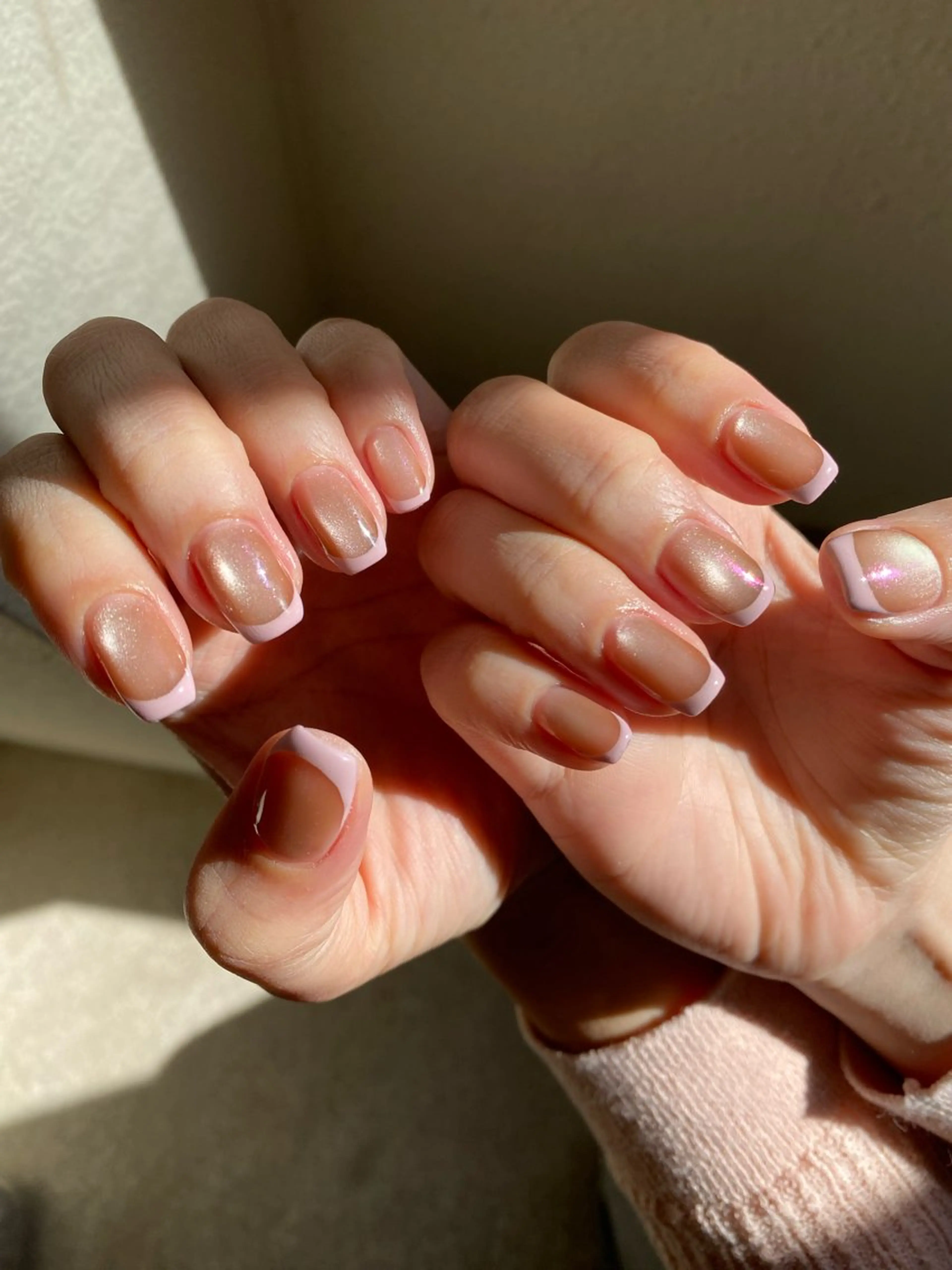 ネイル フレンチネイル ジェルネイル マグネットネイル 持ち込み ニュアンスネイル ハンドネイル 草加ニュアンスネイル 🌚hersのネイルデザイン