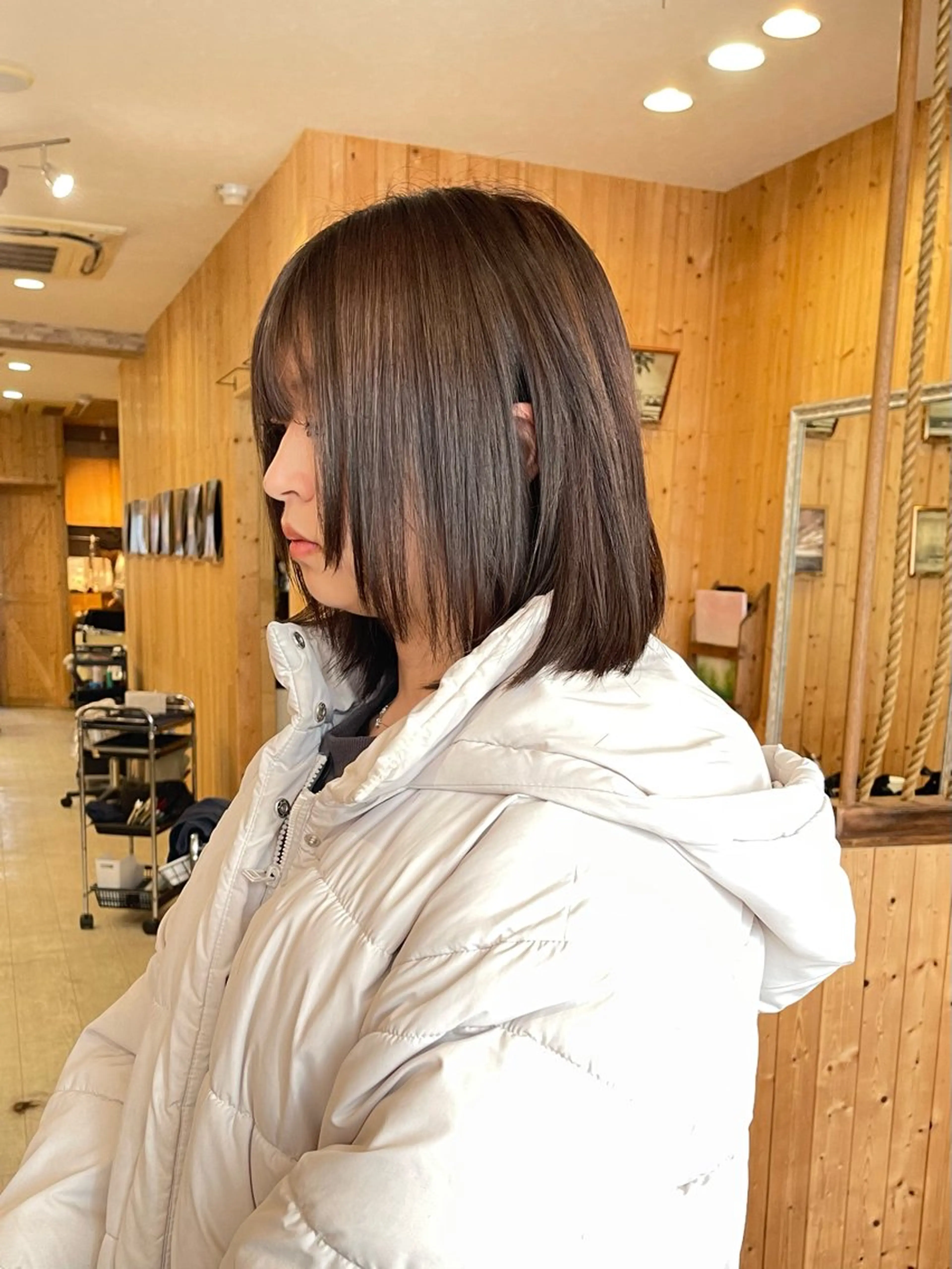 ミディアム カット ヘアカラー トリートメント 谷山銀二郎/ 副店長のヘアスタイル