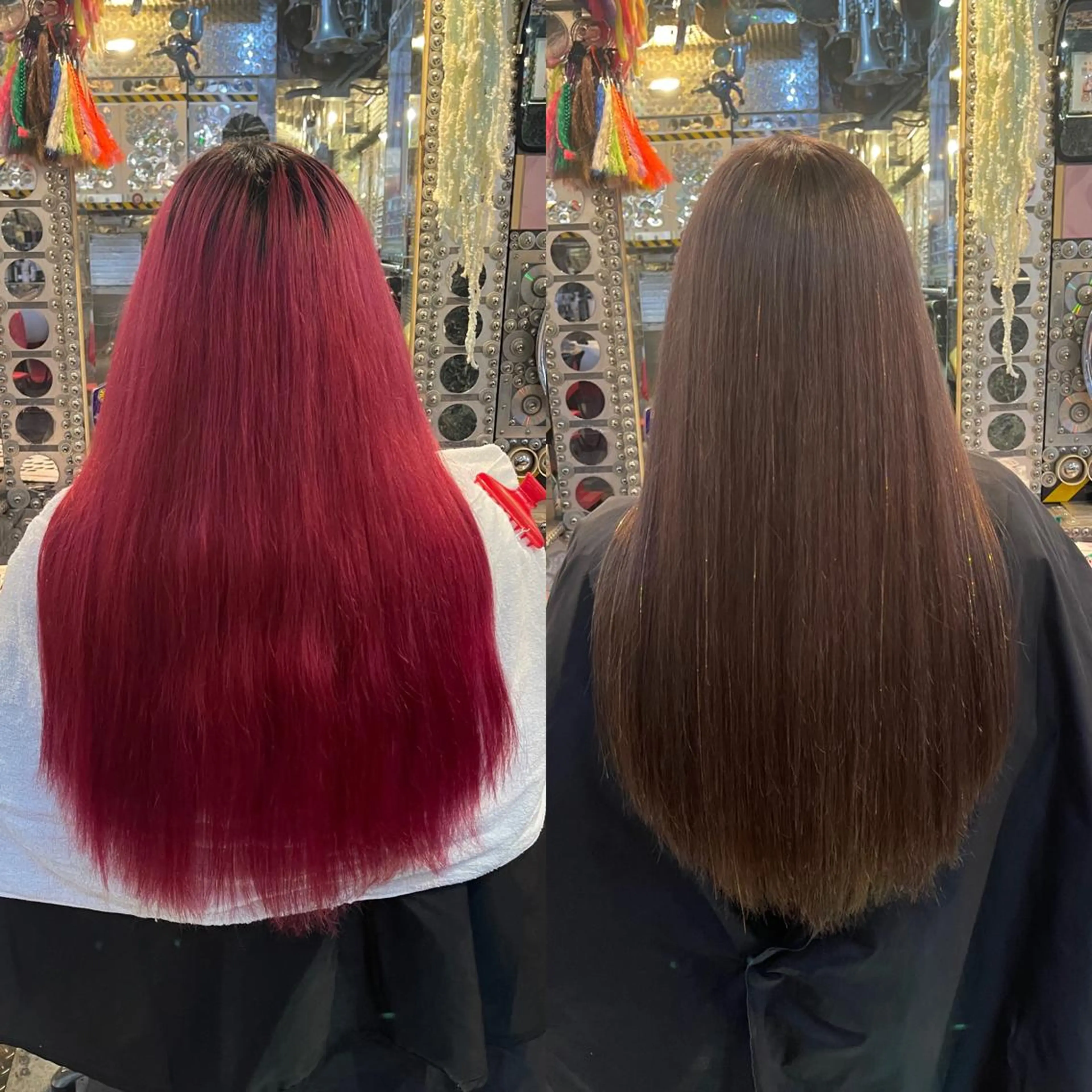 ロング ヘアアレンジ 韓国風ヘア ロング haco+所属・🌈派手髪エクステ ブレイズ🌈ひろとのヘアスタイル