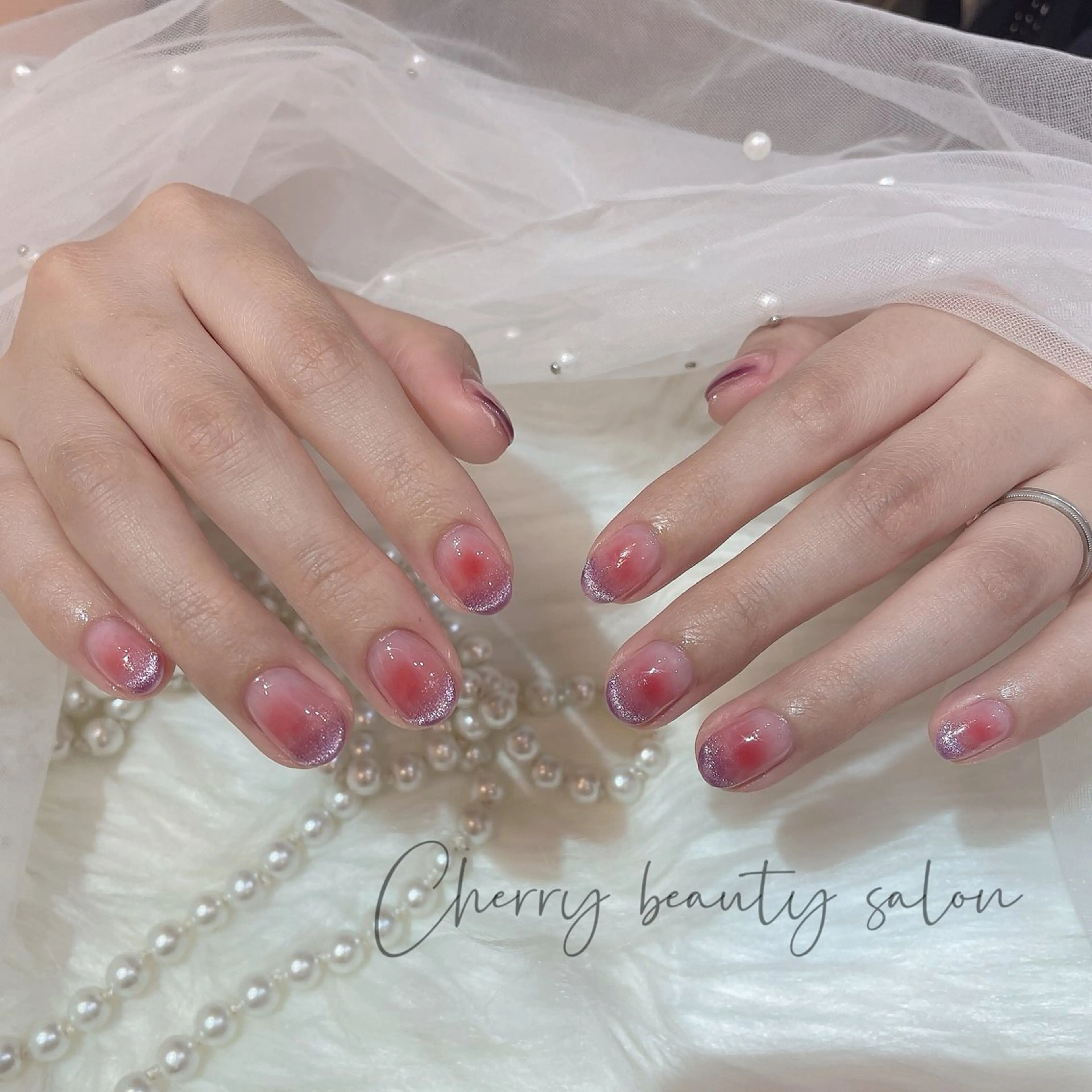ネイル ハンドネイル ハンドケア SAKURA 🍒のネイルデザイン