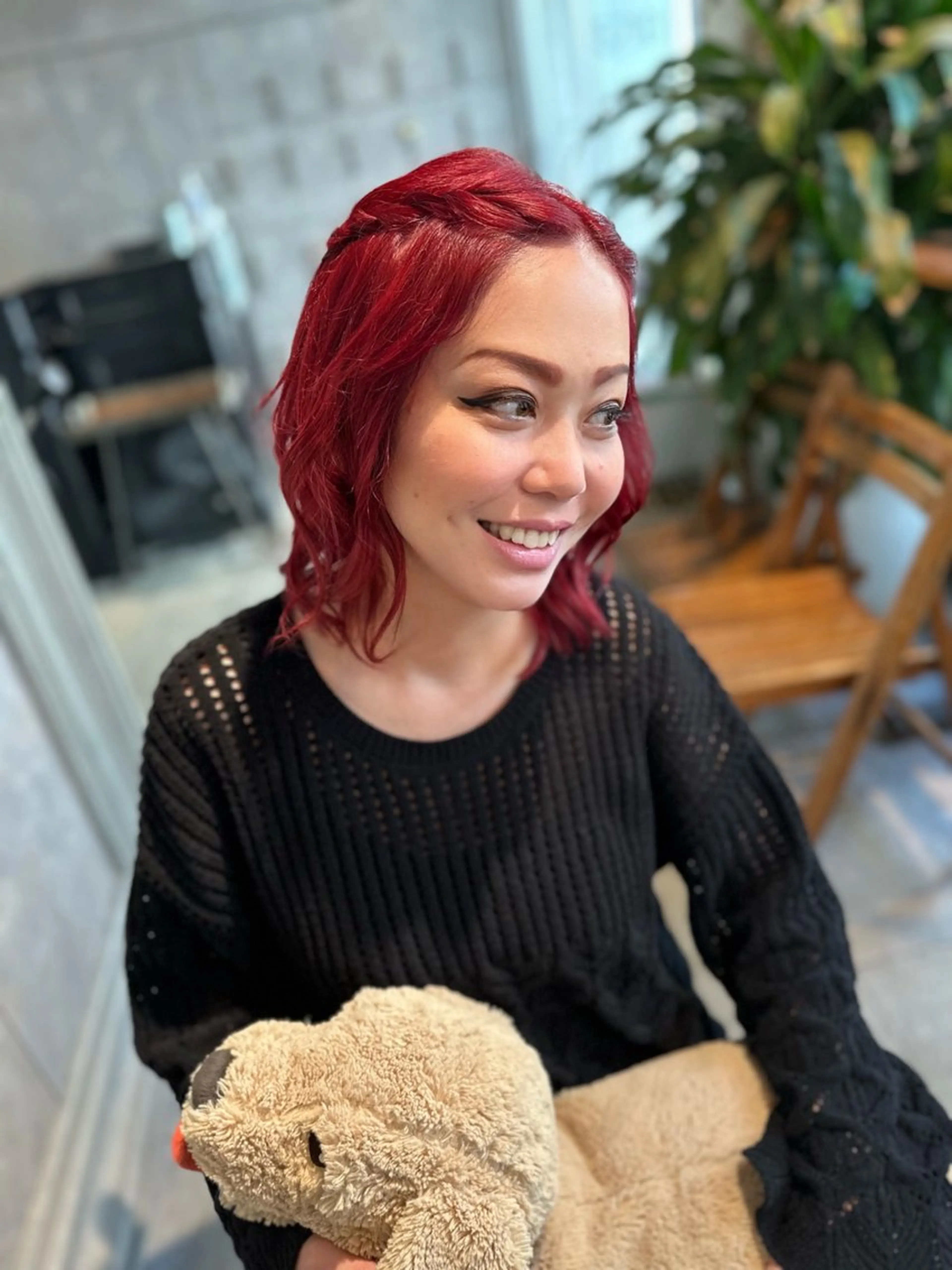 ヘアアレンジ メンズ キッズ ハーフアップ 結婚式・ブライダル カット ヘアカラー トリートメント BRAIDS💎愛子 大人ハイライト💎のヘアスタイル